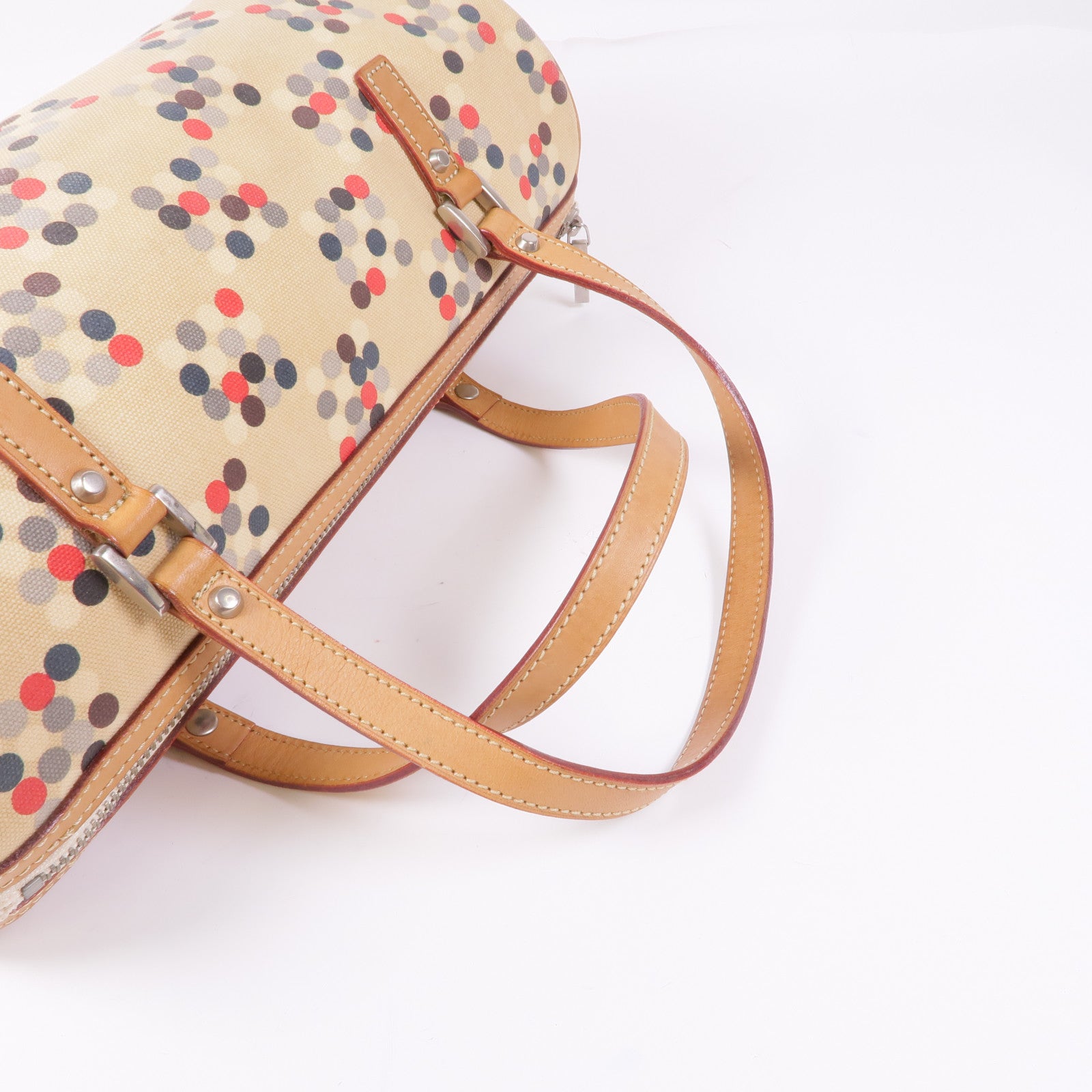 BURBERRY BLUE LABEL 帆布Handbag銀扣手挽袋