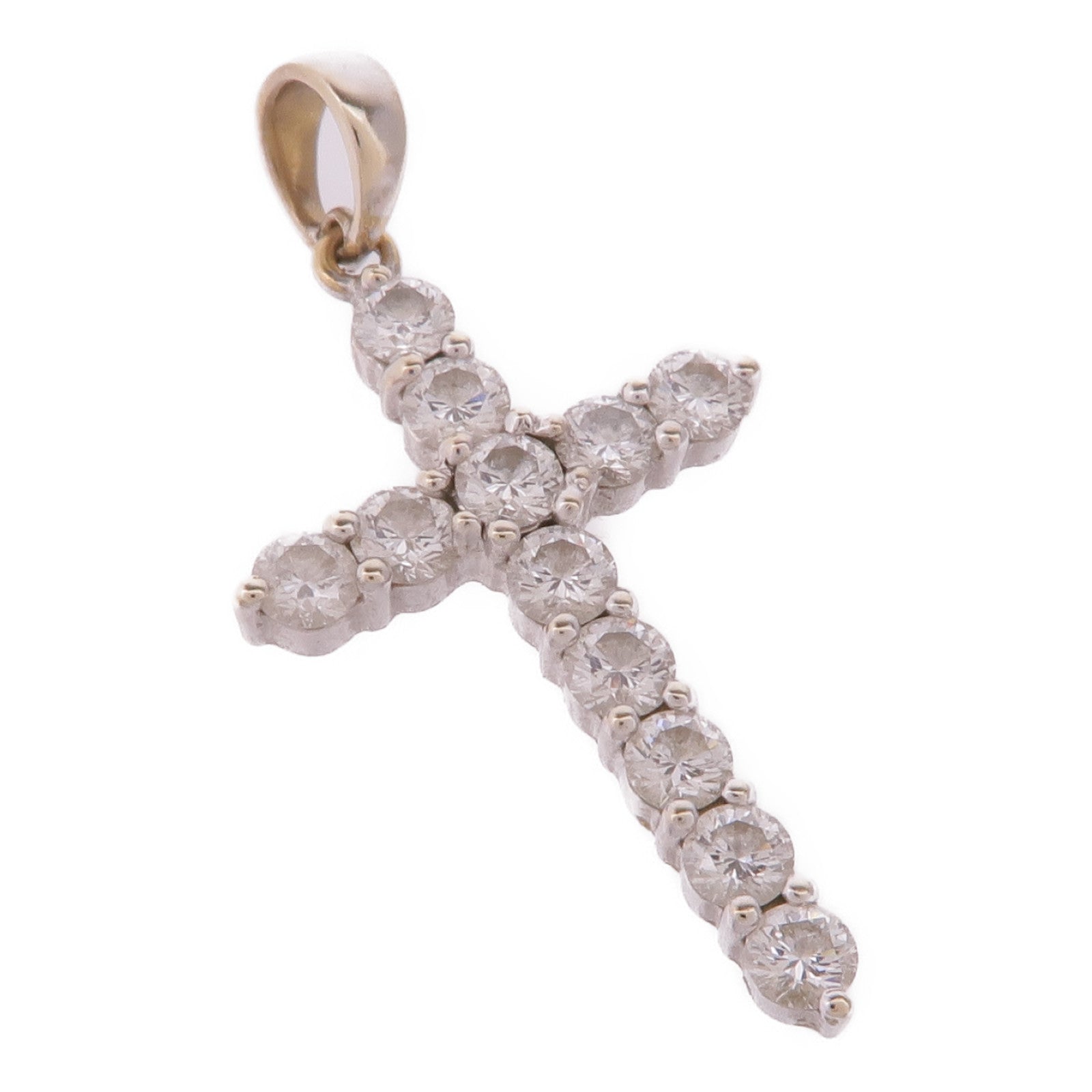 JEWELRY 18K白金Diamond Pendant Top鑽石吊墜