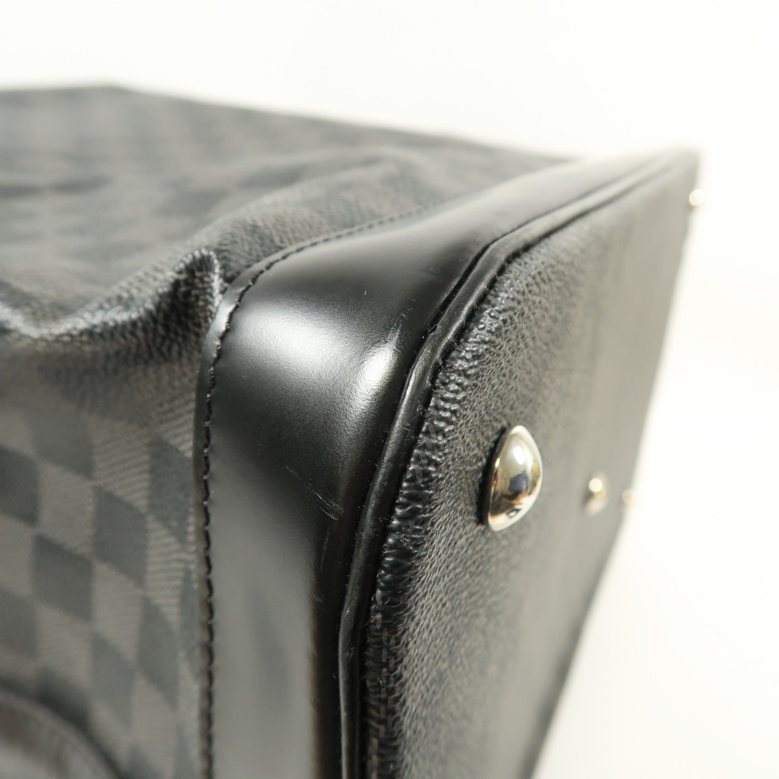 LOUIS VUITTON Damier Graphite Grimaud銀扣行李箱