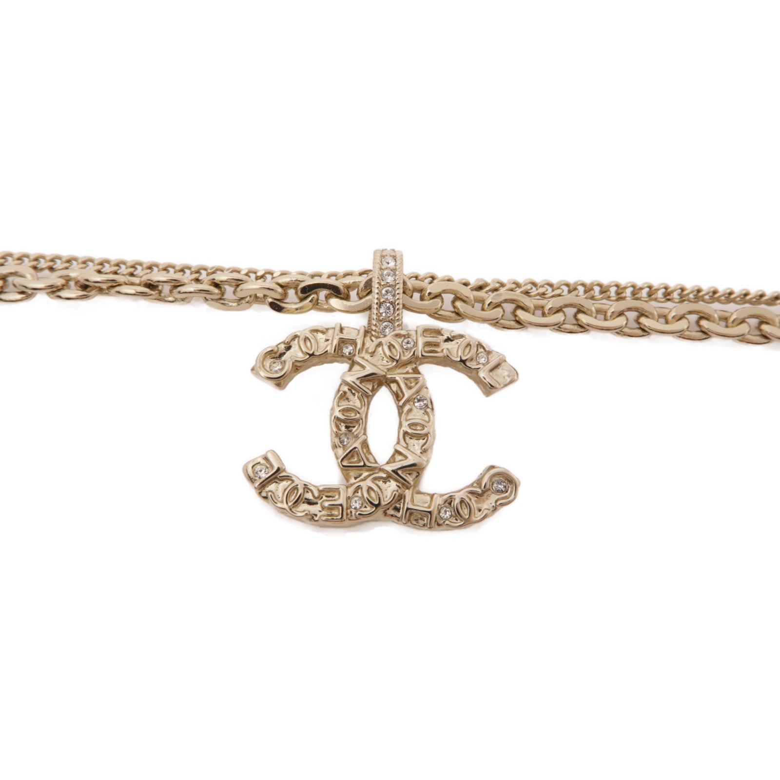 CHANEL 金屬Necklace項鍊金色