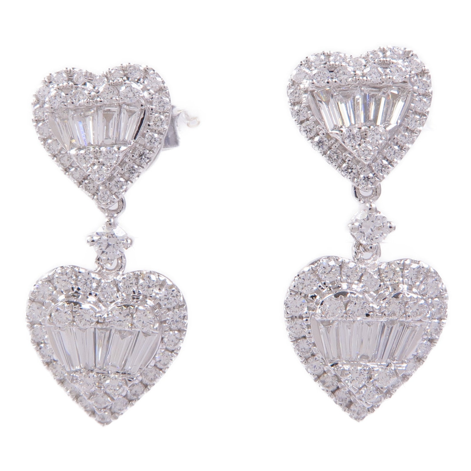 JEWELRY 【激減優惠】18K白金Diamond Earrings鑽石耳環