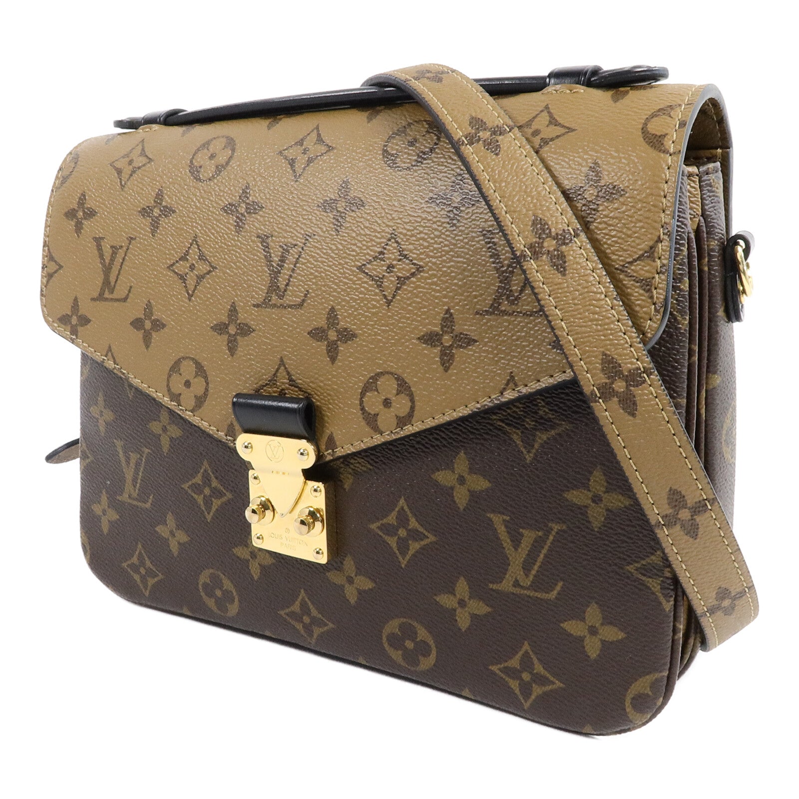 LOUIS VUITTON Monogram Reverse Pochette Metis手挽肩背兩用袋