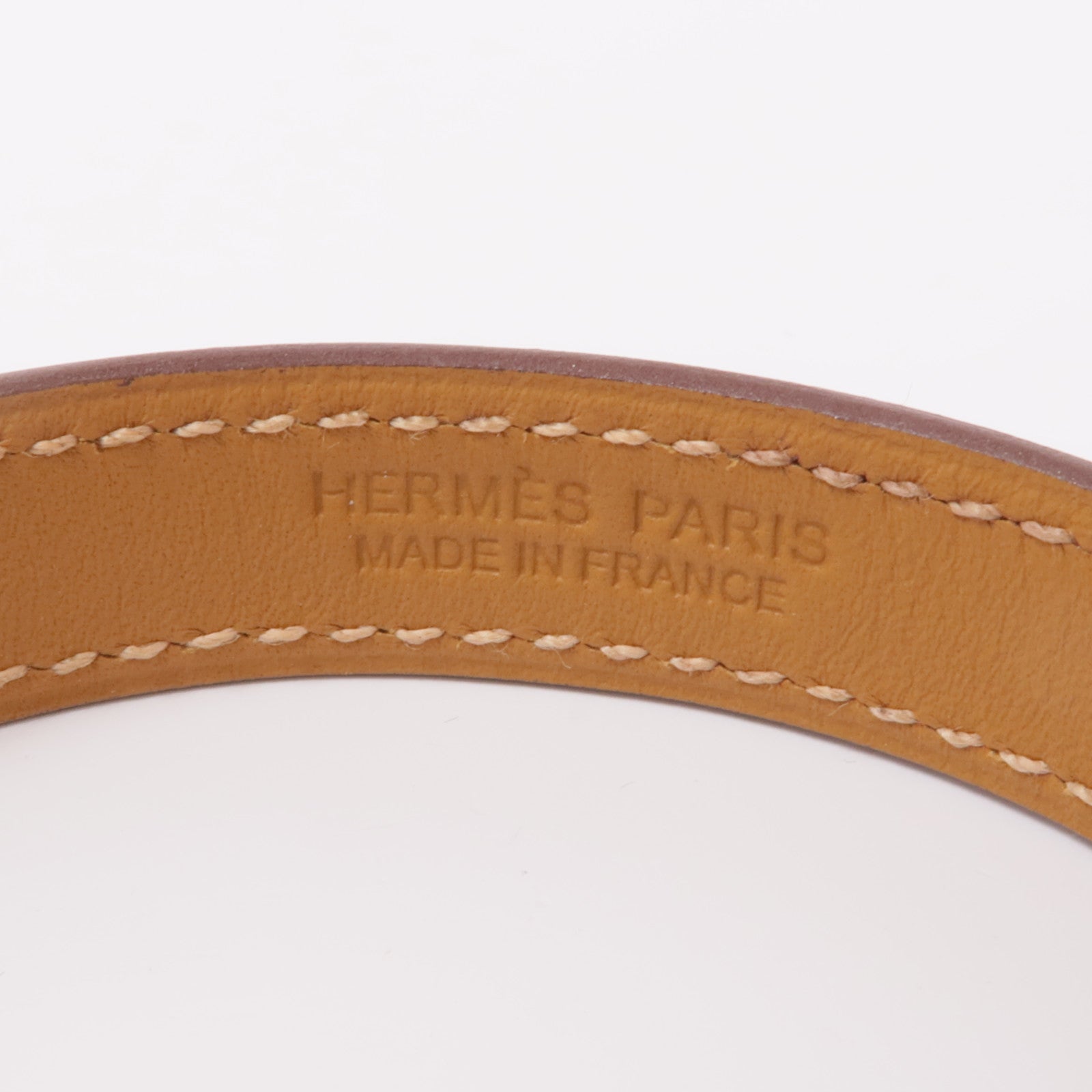 HERMES Swift皮革O'Kelly Bracelet金扣手鐲Gold