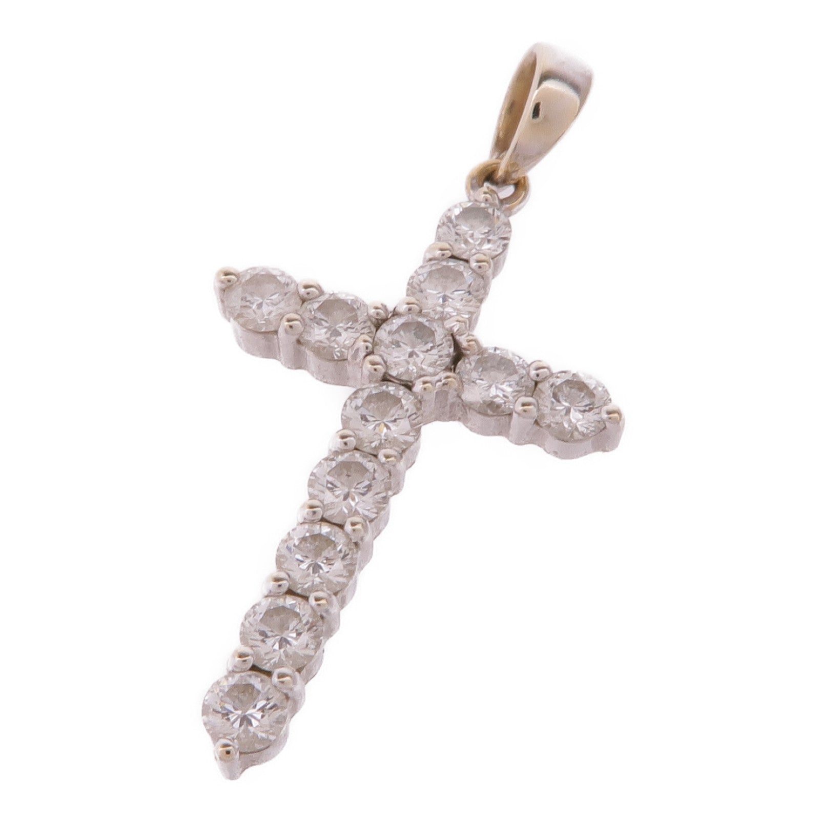 JEWELRY 18K白金Diamond Pendant Top鑽石吊墜