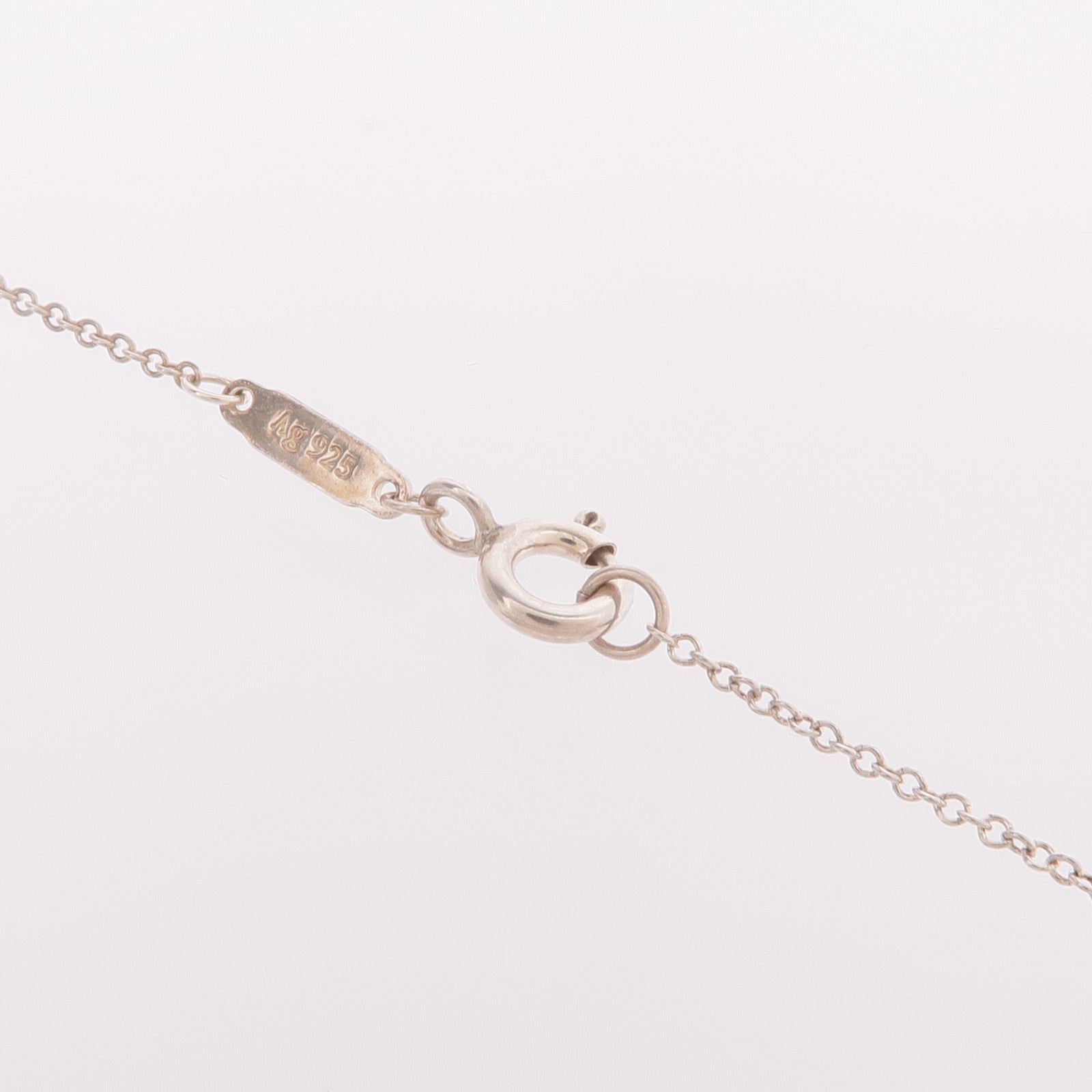 TIFFANY＆CO 925純銀Return To Tiffany Blue Double Heart Tag Pendant項鍊