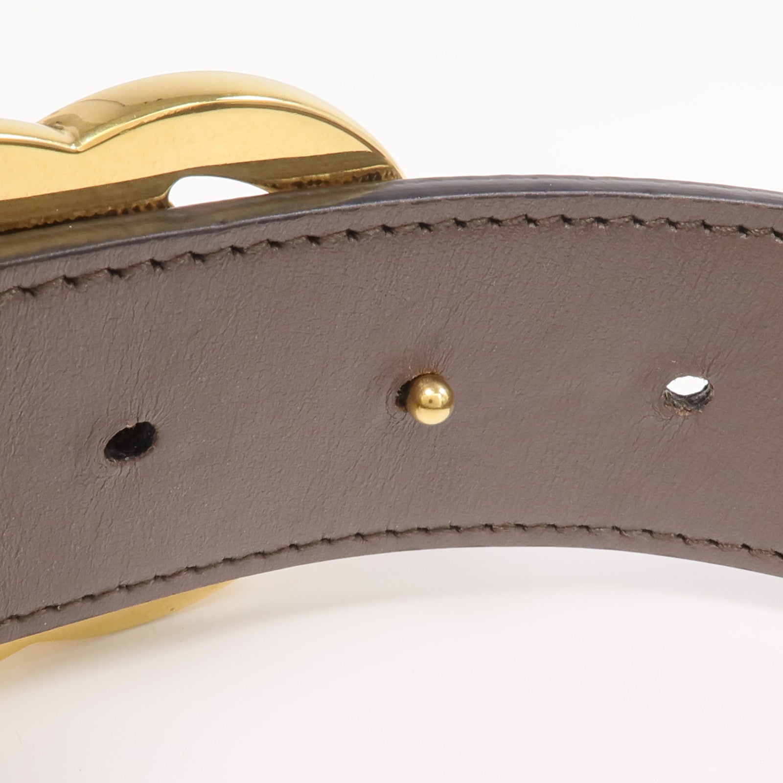 GUCCI 塗層帆布GG Marmont Belt 75cm金扣皮帶