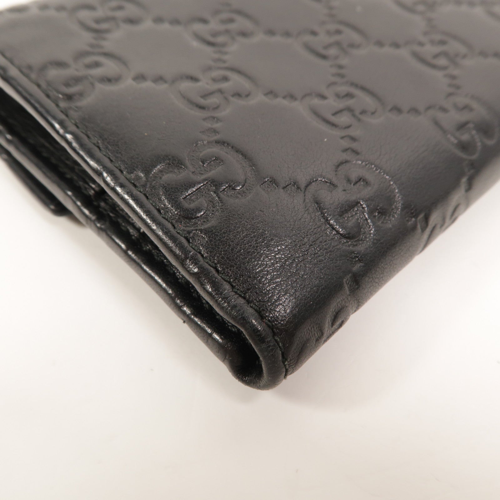 GUCCI 牛皮皮革Guccissima Flap Wallet錢包