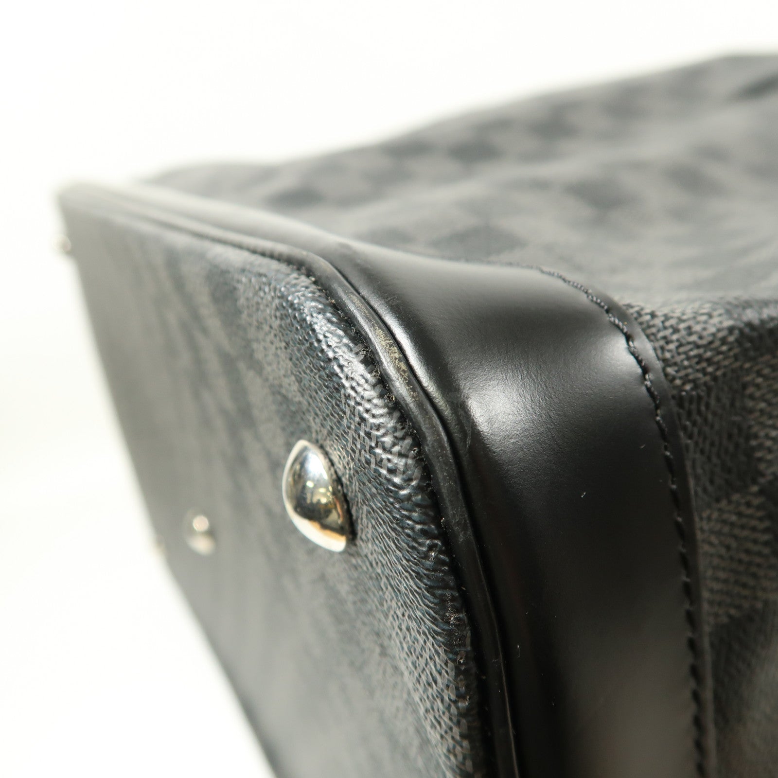 LOUIS VUITTON Damier Graphite Grimaud銀扣行李箱