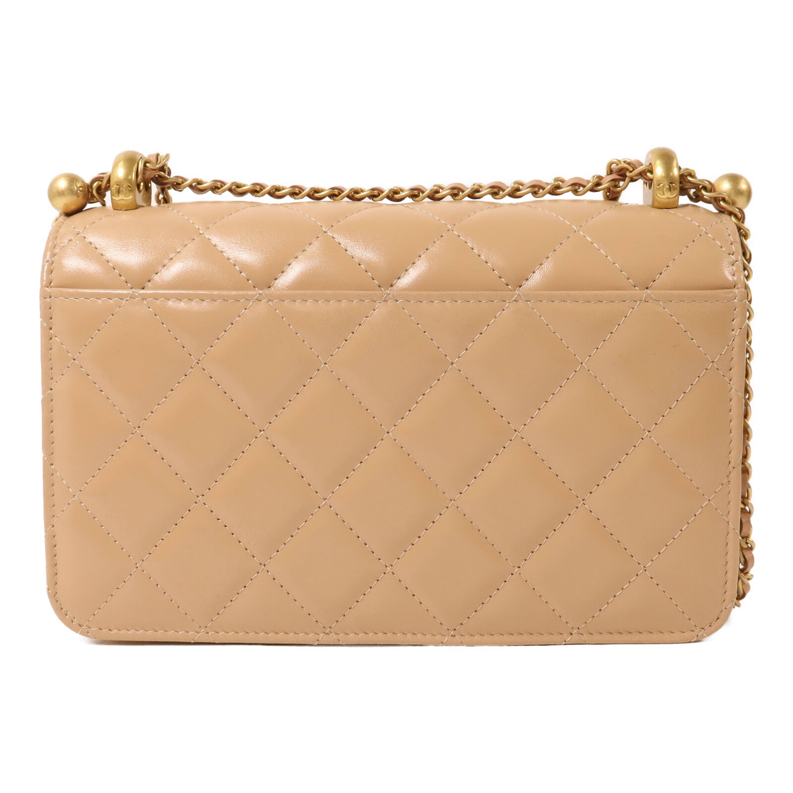 CHANEL 牛皮皮革WOC Wallet On Chain鏈帶肩背袋