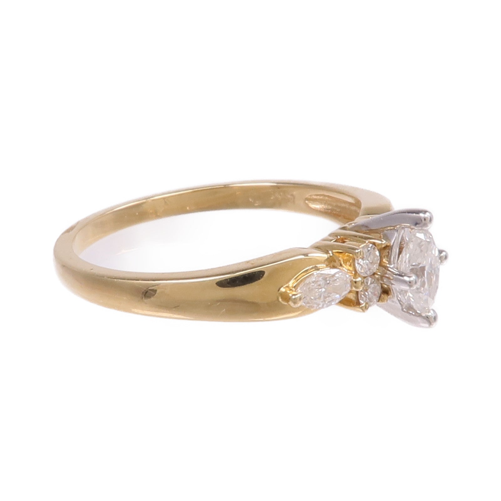 JEWELRY 14K黃金/白金Diamond Ring鑽石戒指US#6.75