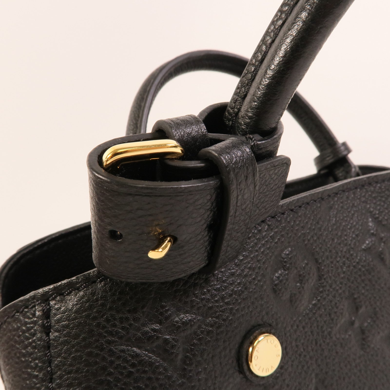 LOUIS VUITTON Monogram Empreinte Montaigne BB手挽肩背兩用袋