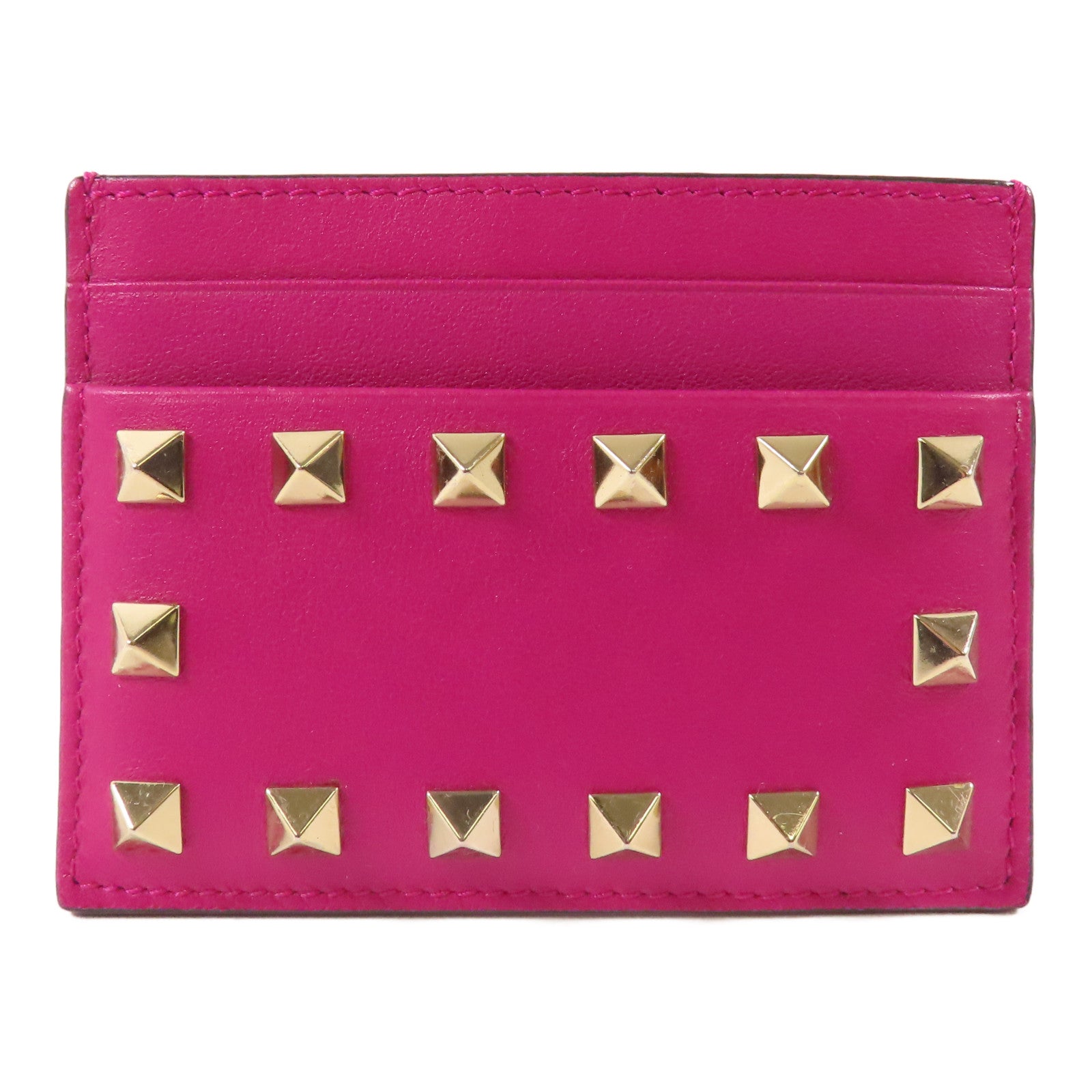 Valentino 牛皮皮革Card Case卡片套粉紅色