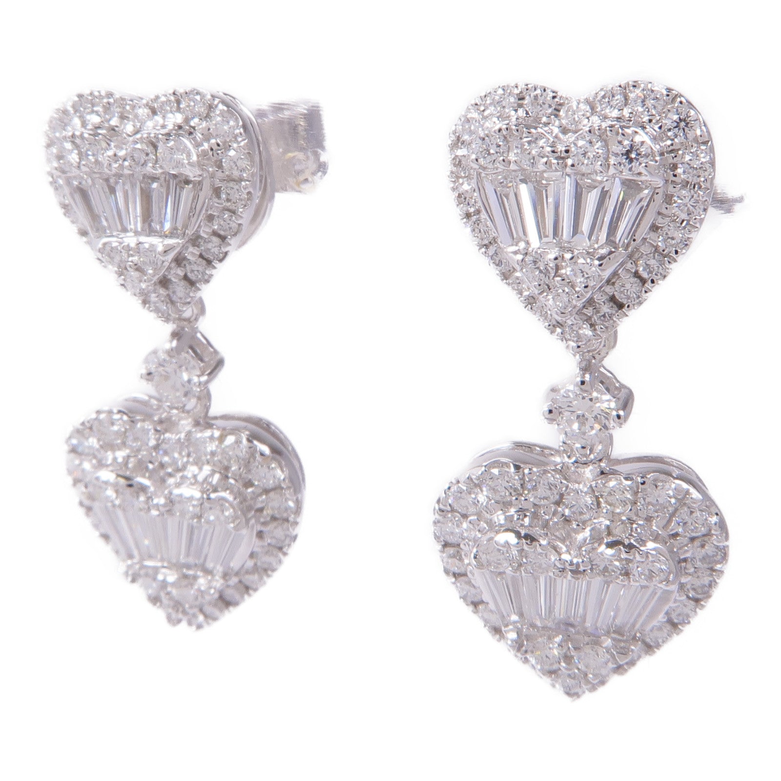 JEWELRY 【激減優惠】18K白金Diamond Earrings鑽石耳環
