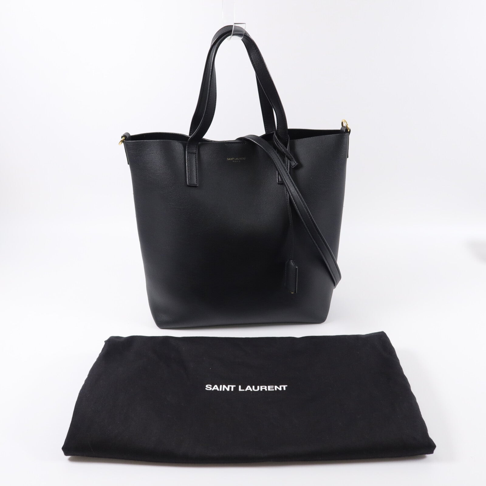 SAINT LAURENT 牛皮皮革Toy Shopping Tote Bag手挽肩背兩用袋