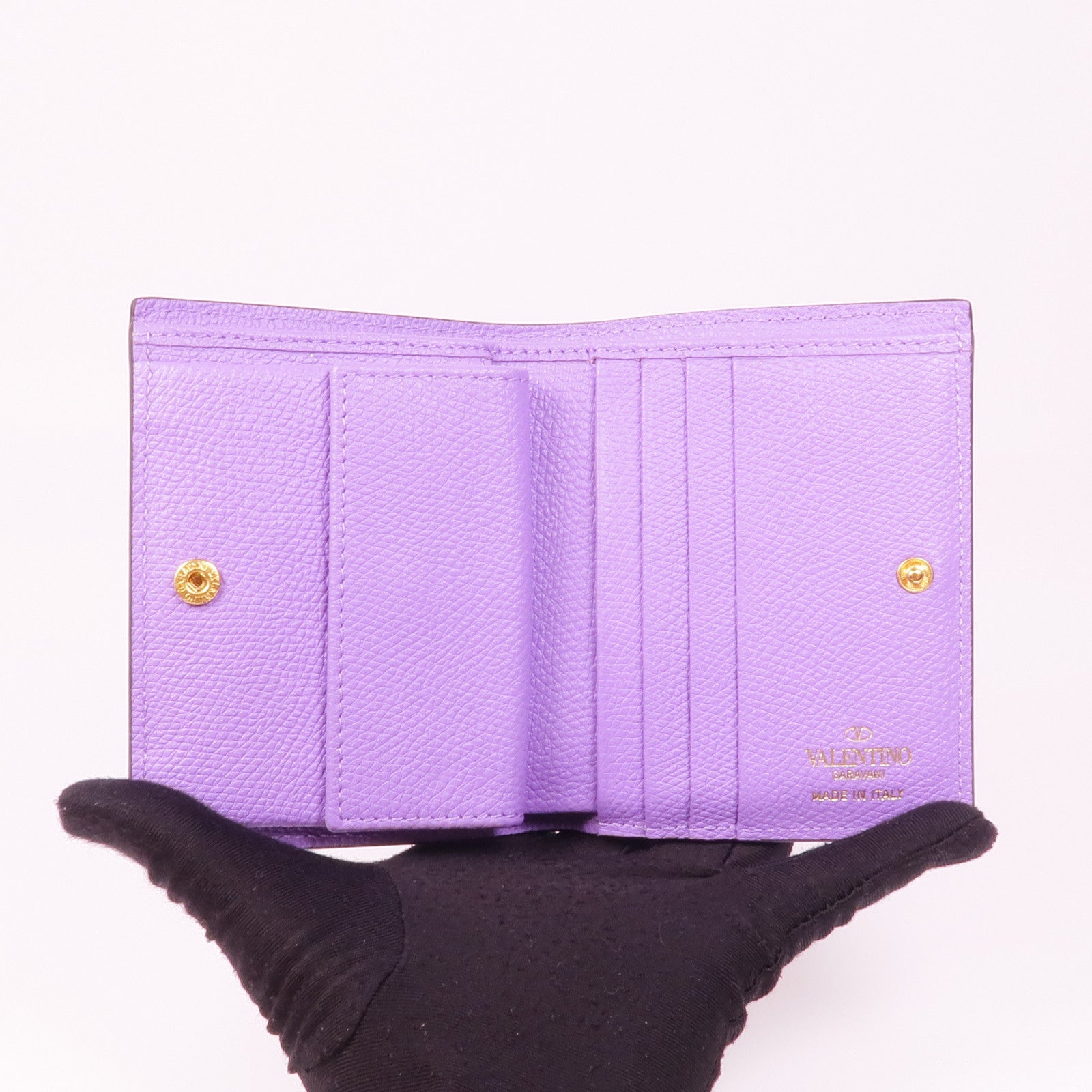 Valentino 皮革Wallet金扣錢包