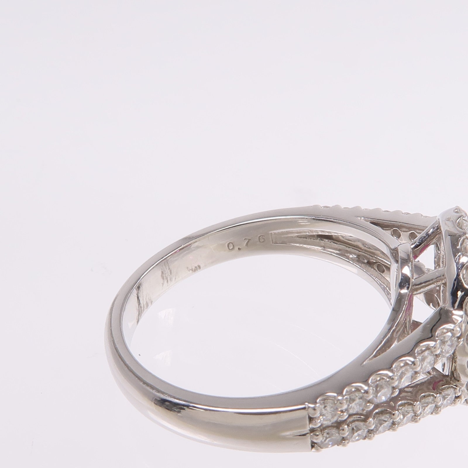 JEWELRY PT900鉑金Ruby Diamond Ring紅寶石/鑽石戒指