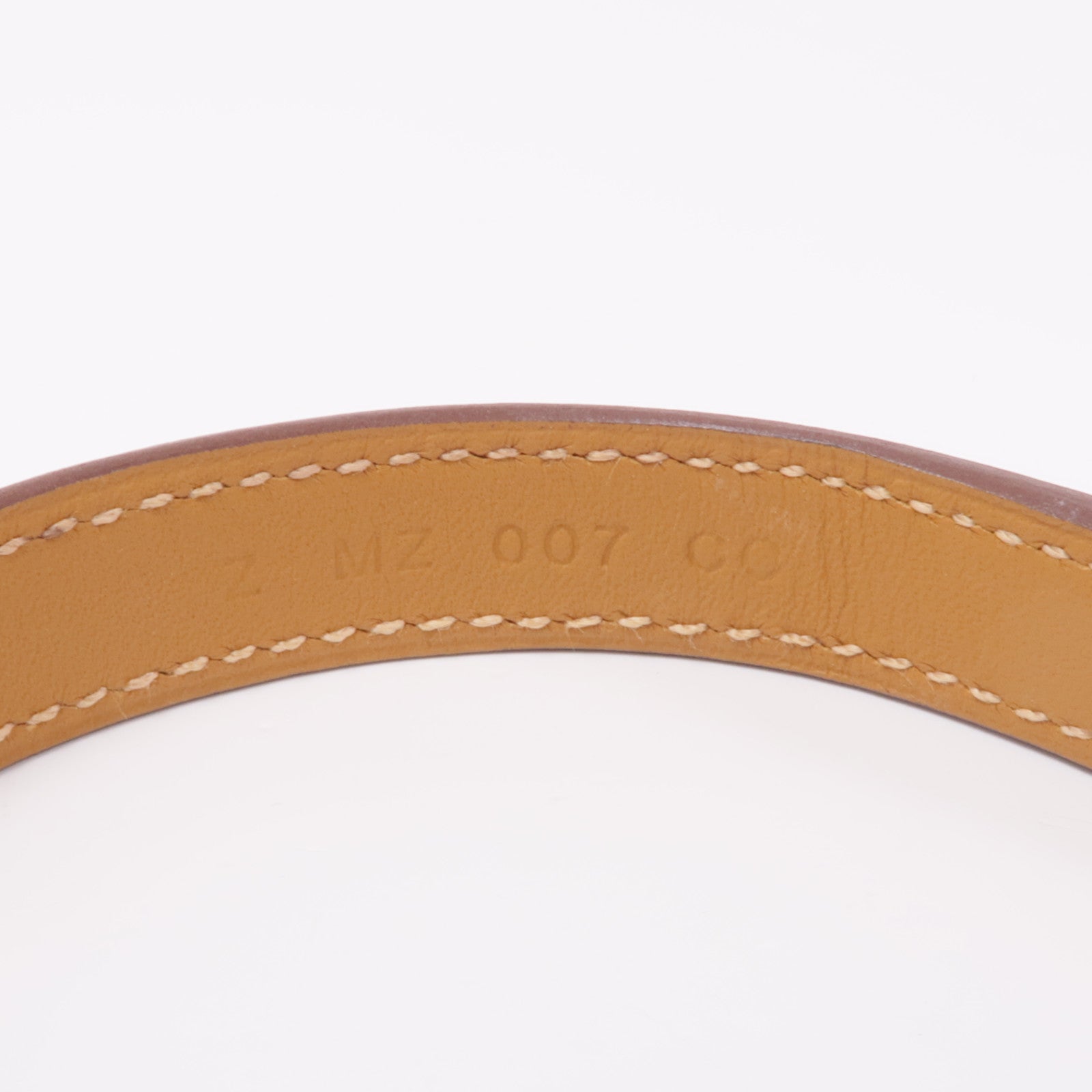 HERMES Swift皮革O'Kelly Bracelet金扣手鐲Gold