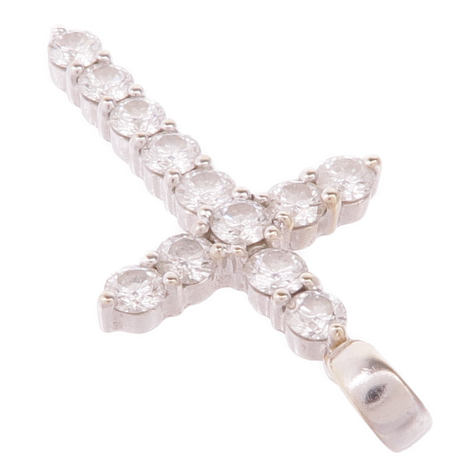 JEWELRY 18K白金Diamond Pendant Top鑽石吊墜