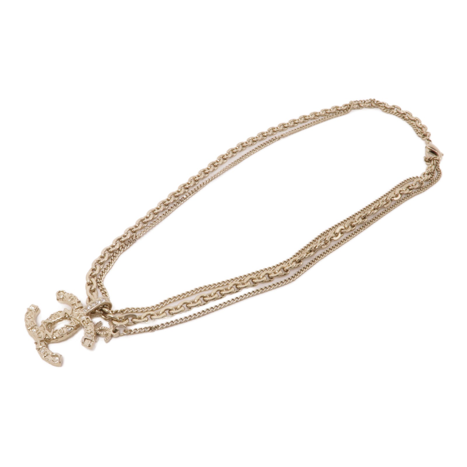 CHANEL 金屬Necklace項鍊金色