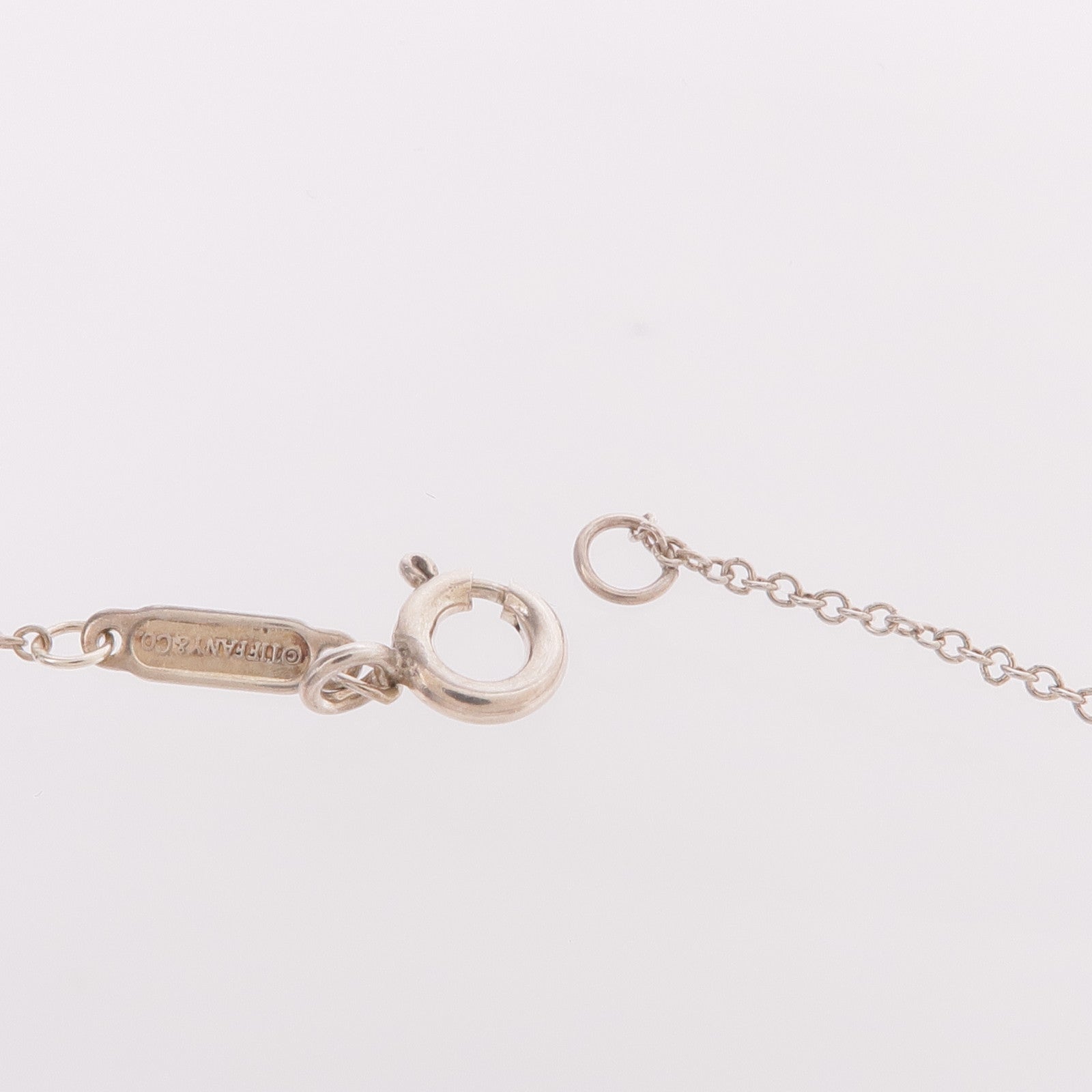 TIFFANY＆CO 925純銀Return To Tiffany Blue Double Heart Tag Pendant項鍊