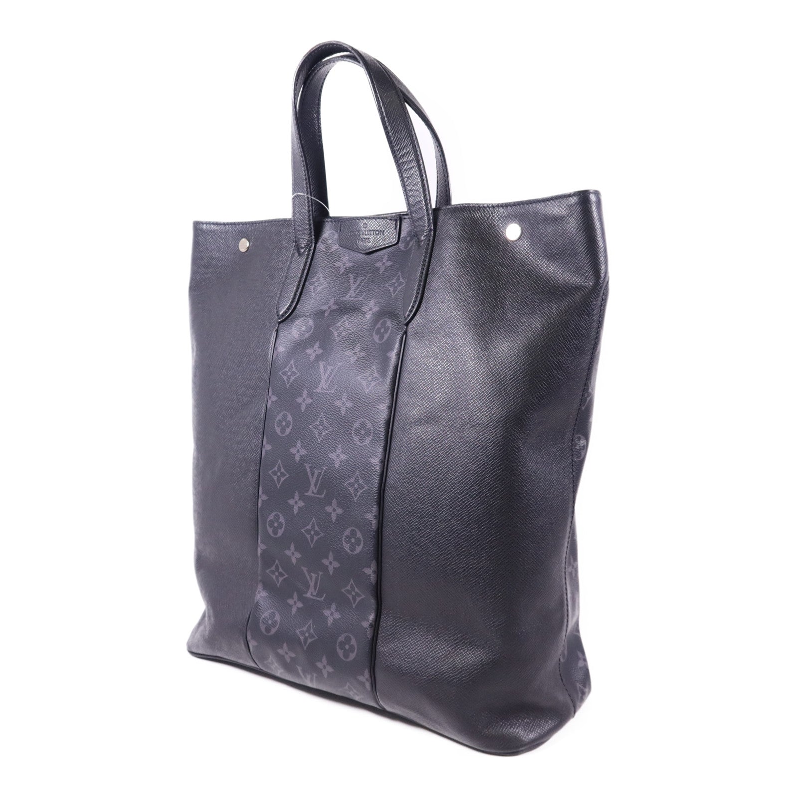LOUIS VUITTON Taigarama Monogram Eclipse City Tote銀扣肩背袋