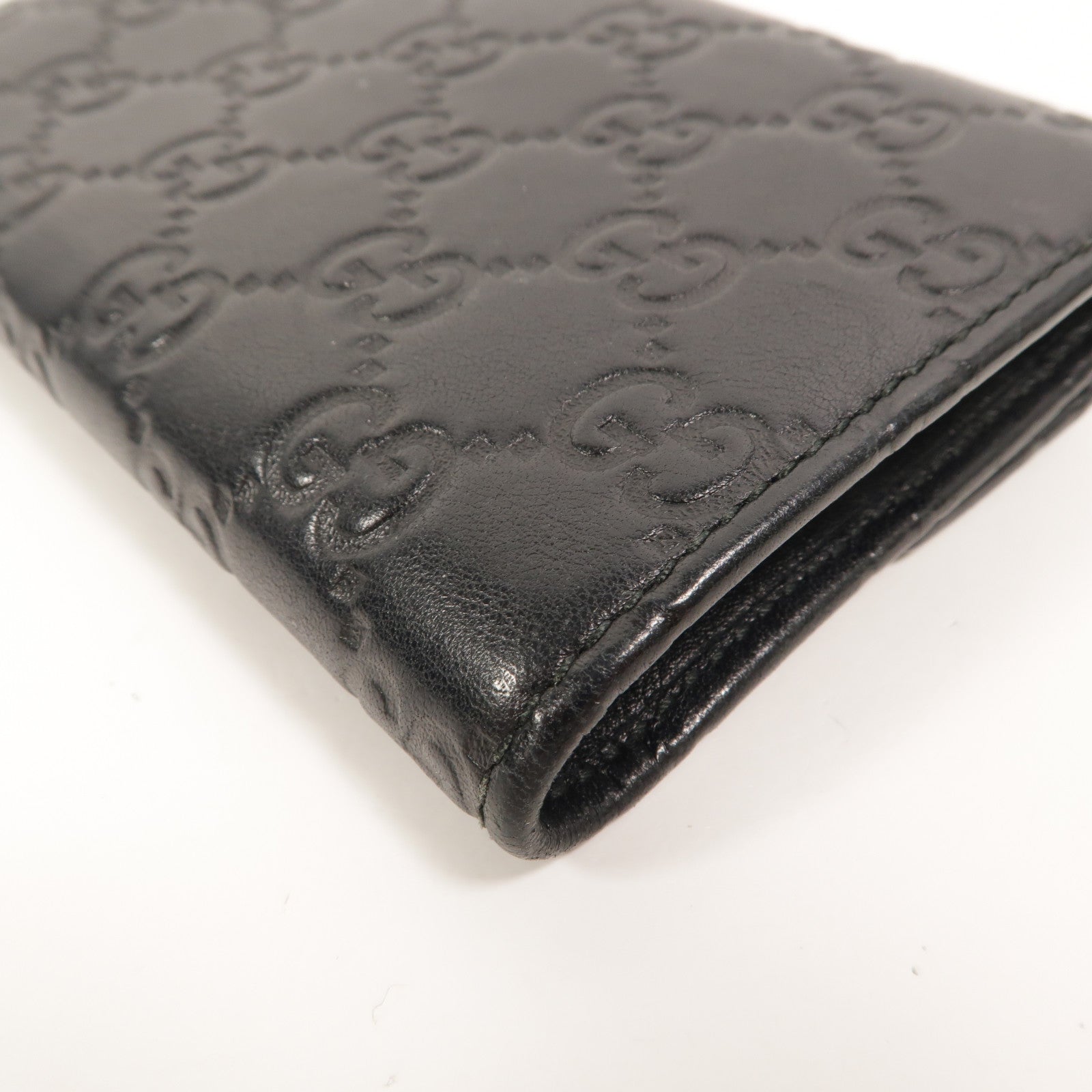 GUCCI 牛皮皮革Guccissima Flap Wallet錢包