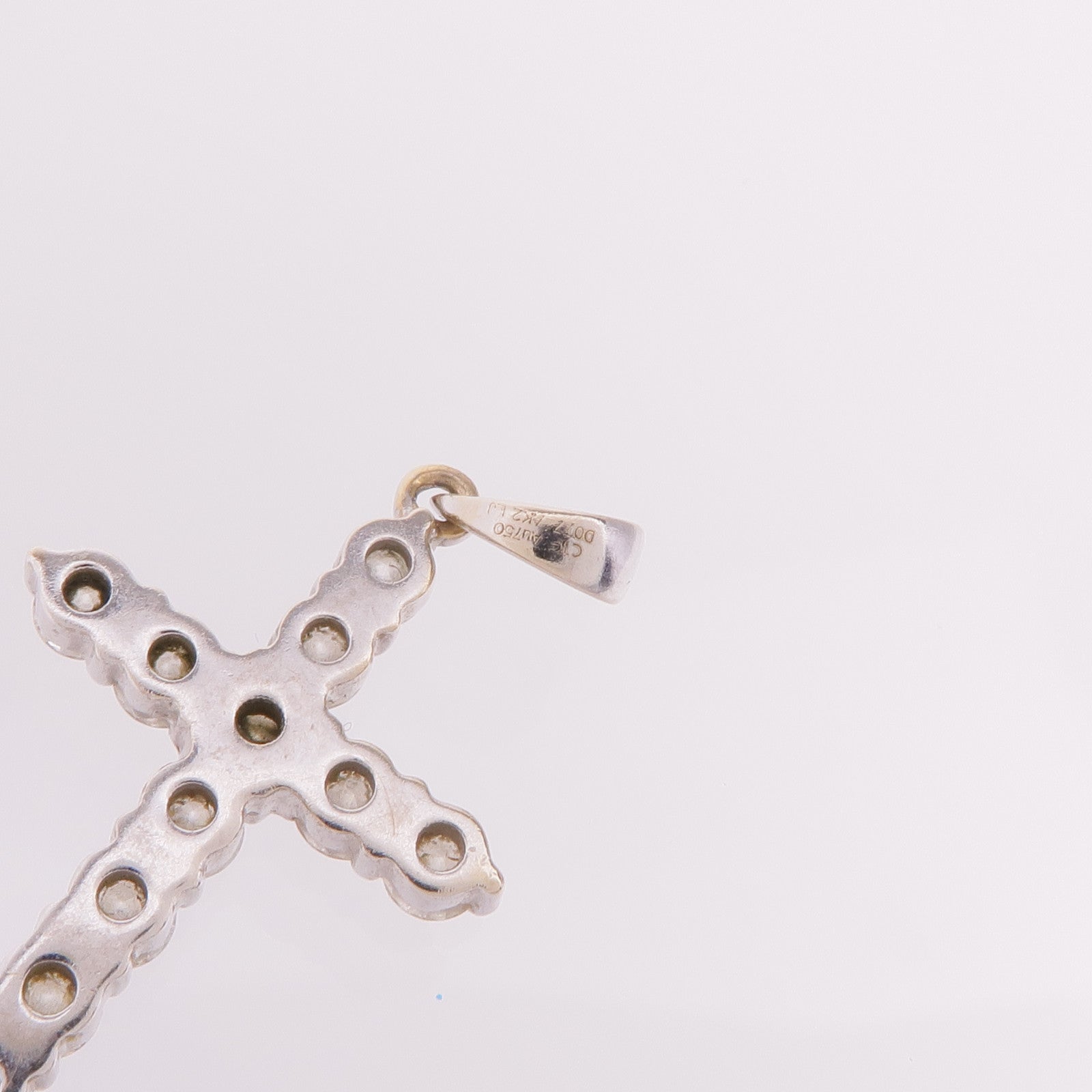 JEWELRY 18K白金Diamond Pendant Top鑽石吊墜