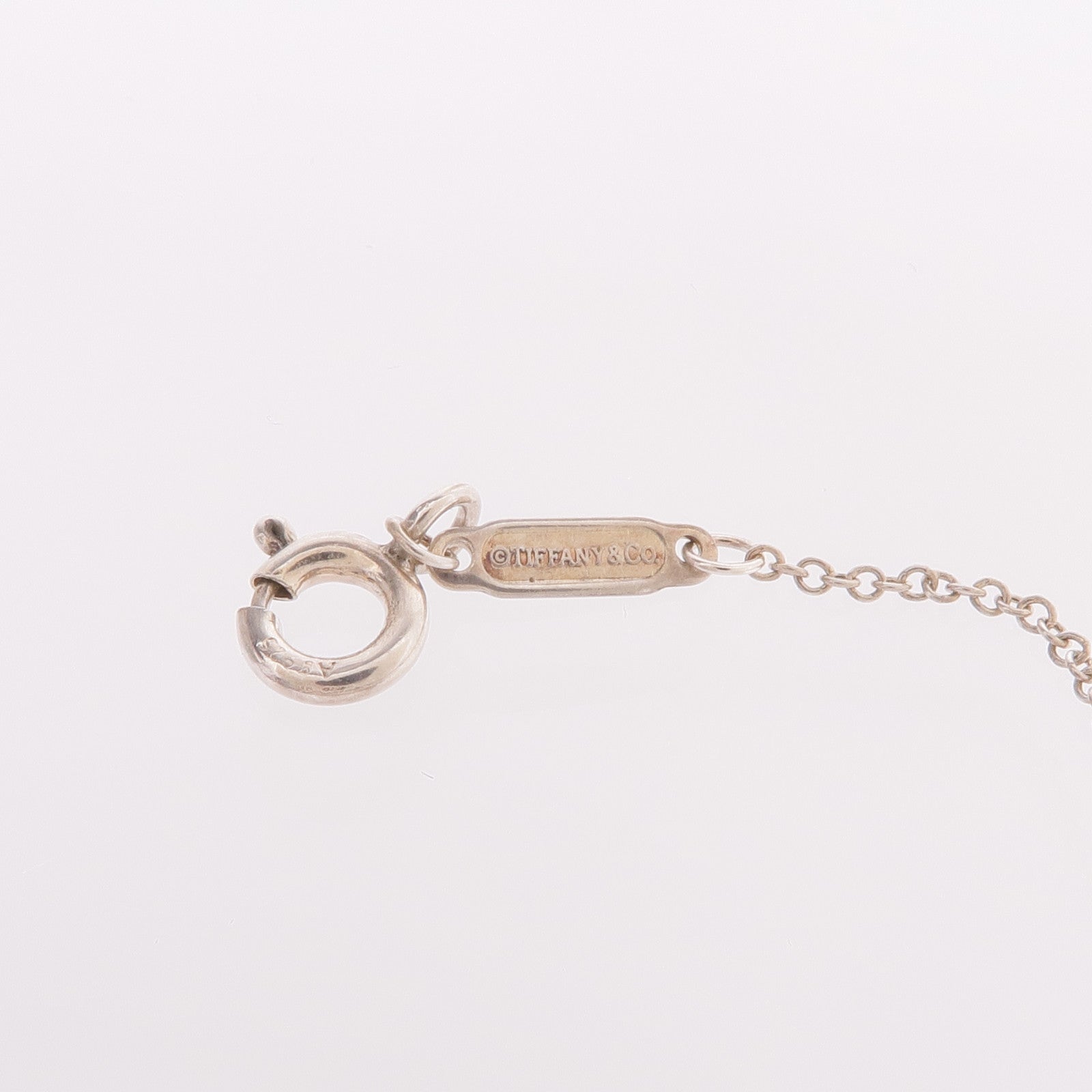 TIFFANY＆CO 925純銀Return To Tiffany Blue Double Heart Tag Pendant項鍊