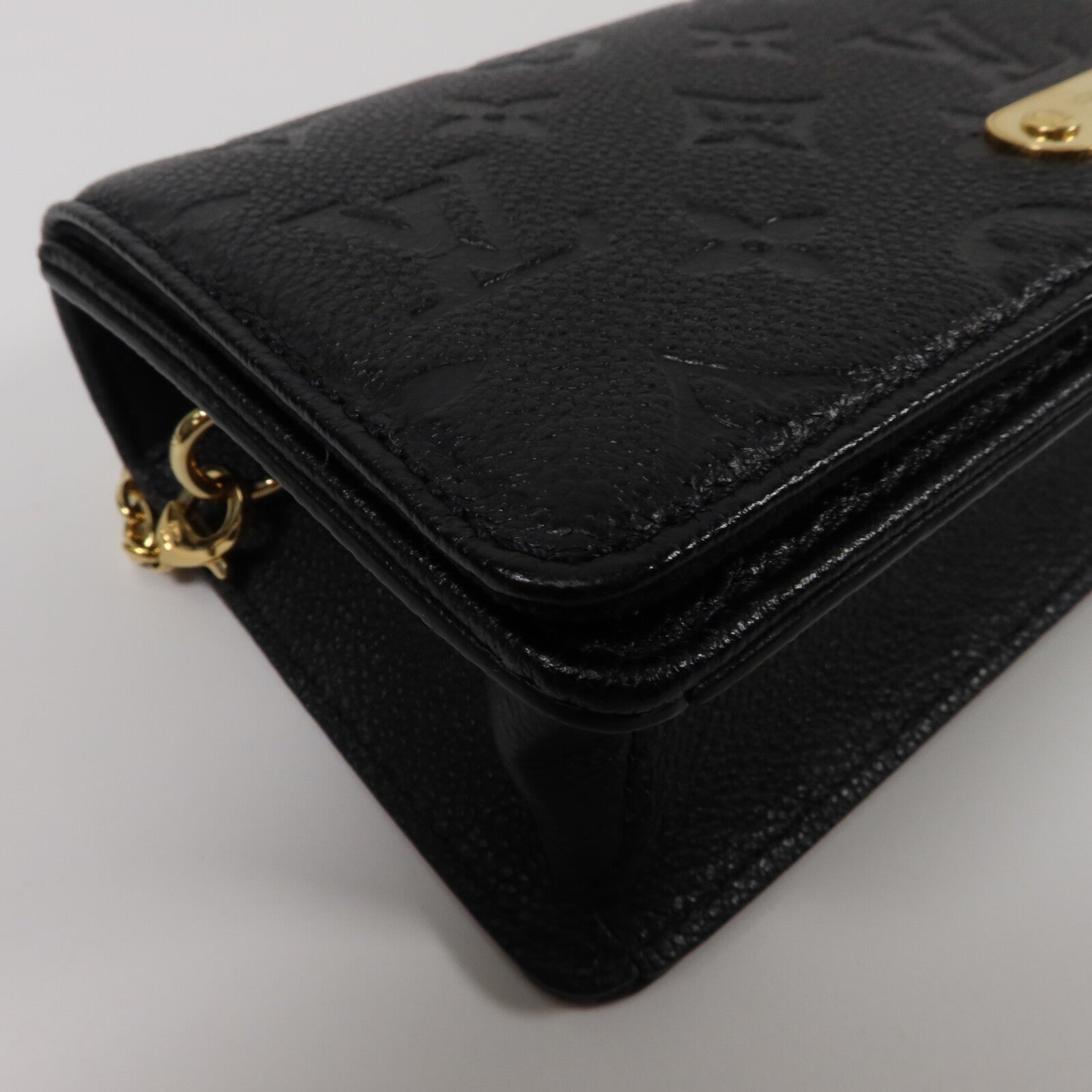 LOUIS VUITTON Monogram Empreinte Wallet On Chain Lily鏈帶肩背袋