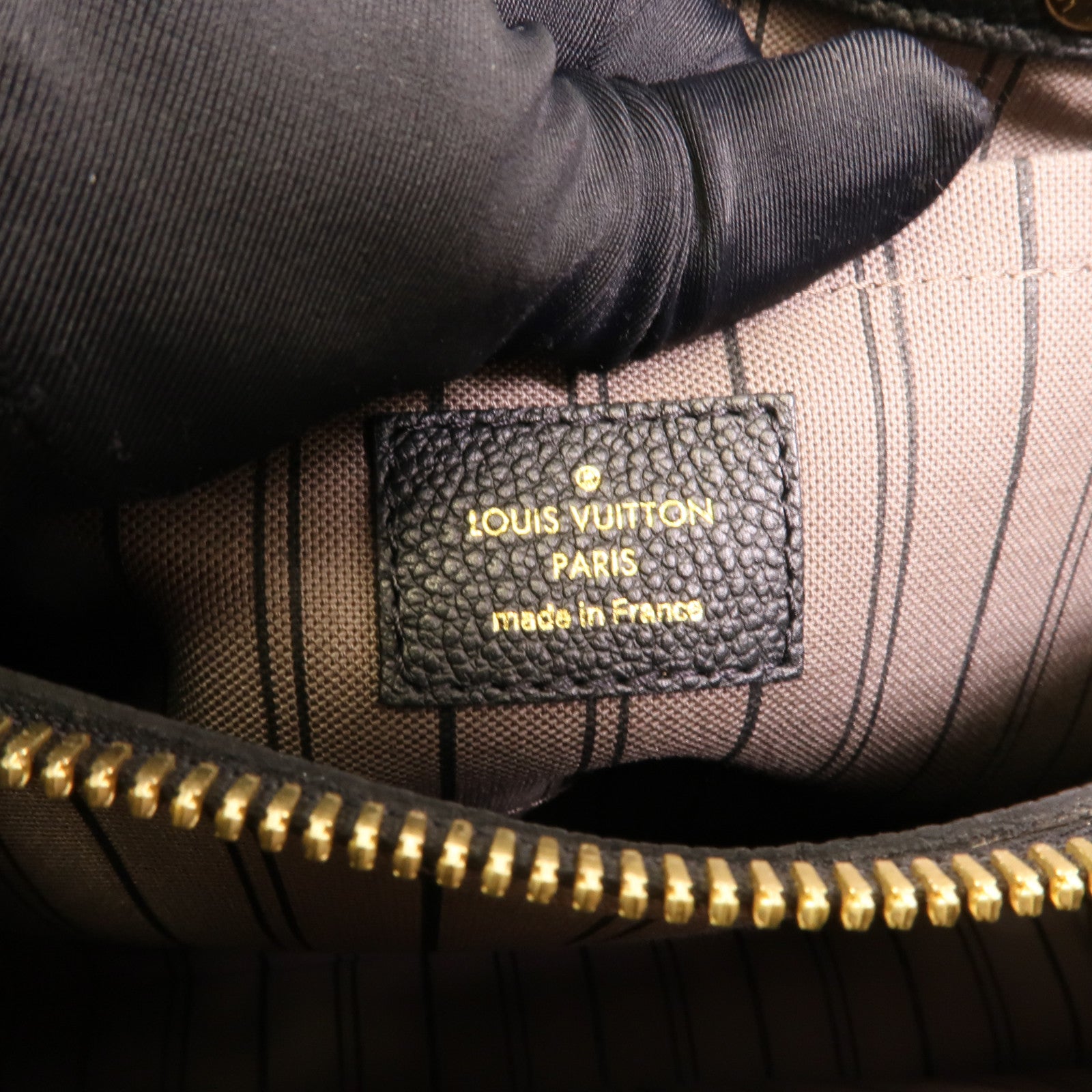 LOUIS VUITTON Monogram Empreinte Montaigne BB手挽肩背兩用袋