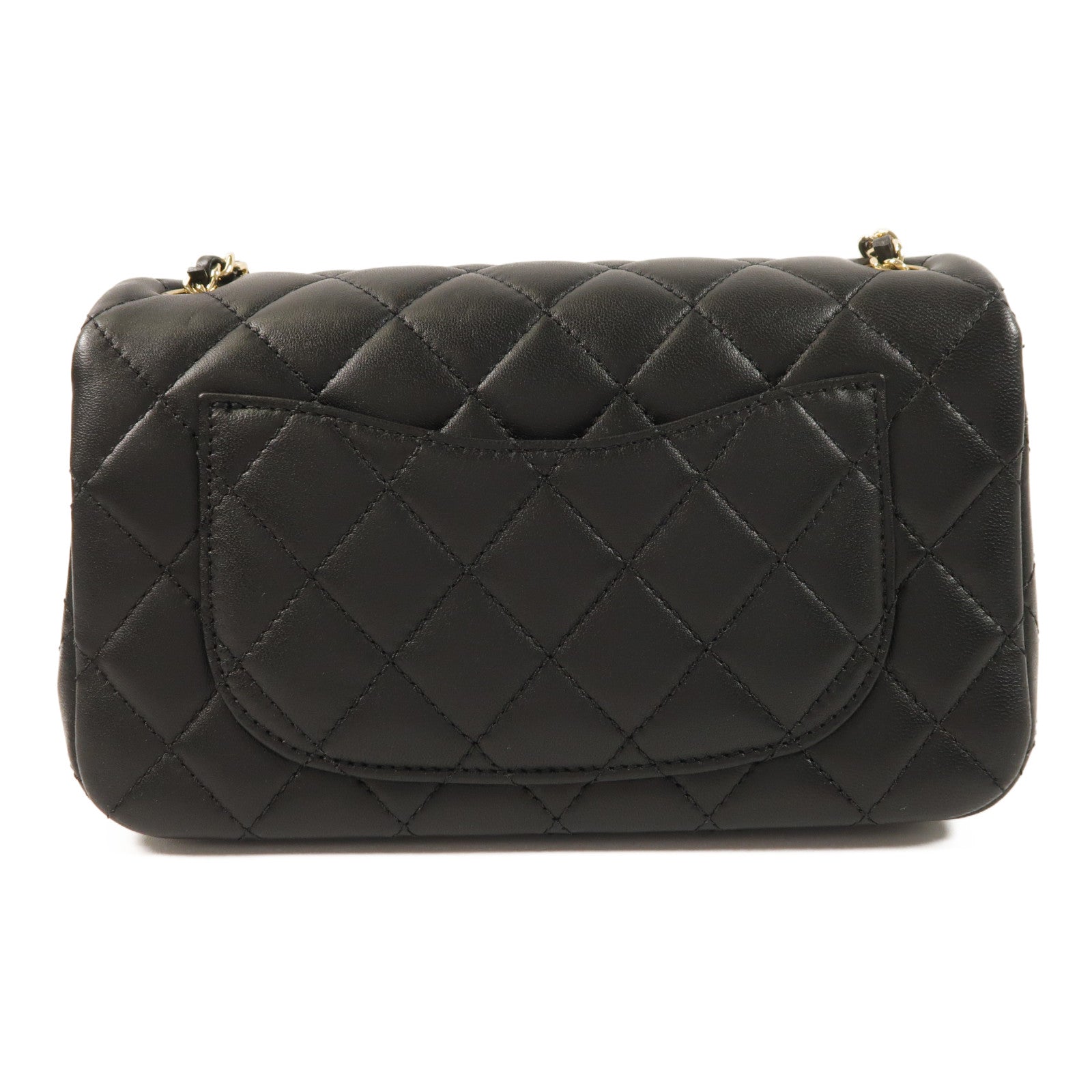 CHANEL 羊皮皮革Classic 20金扣鏈帶肩背袋