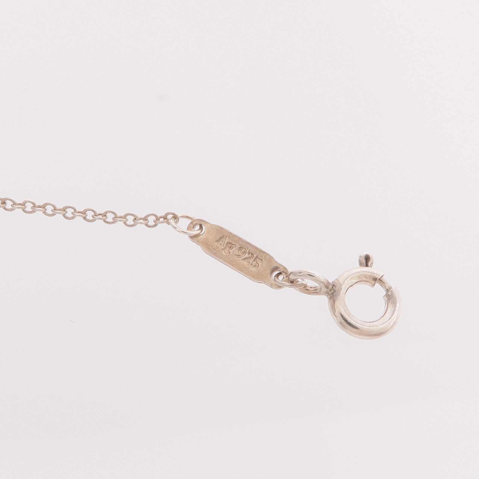 TIFFANY＆CO 925純銀Return To Tiffany Blue Double Heart Tag Pendant項鍊
