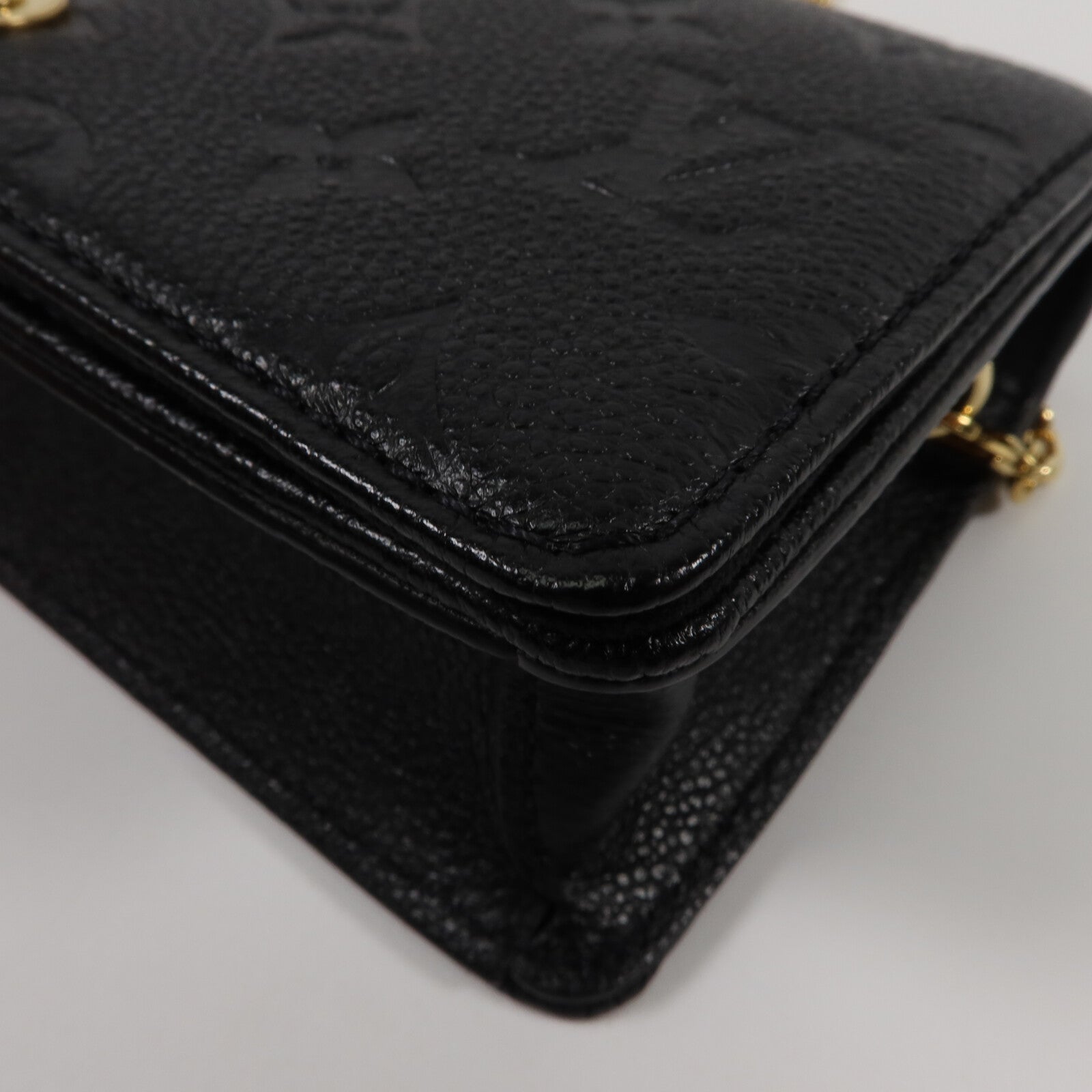 LOUIS VUITTON Monogram Empreinte Wallet On Chain Lily鏈帶肩背袋