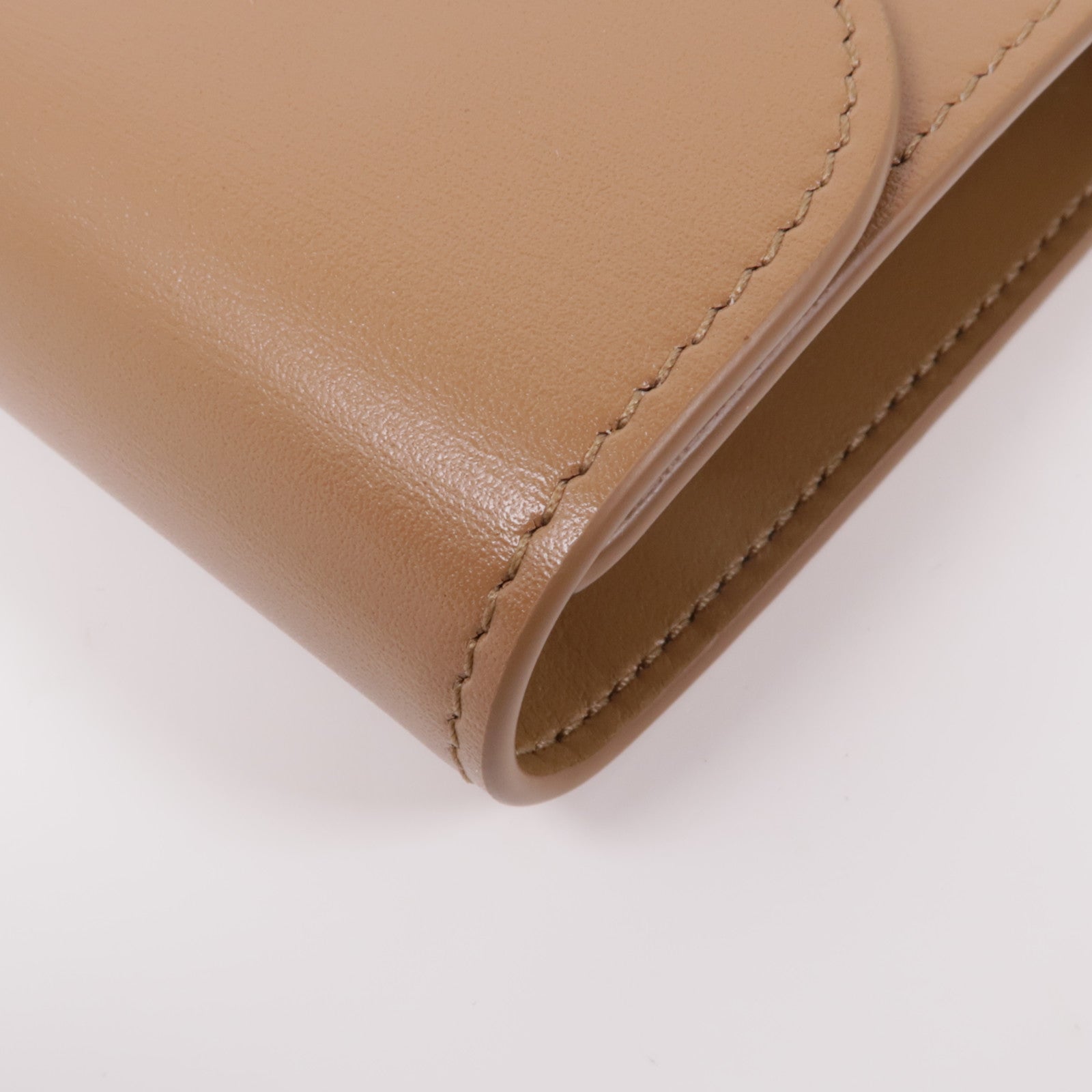 CELINE 牛皮皮革Small Flap Triomple Wallet金扣錢包