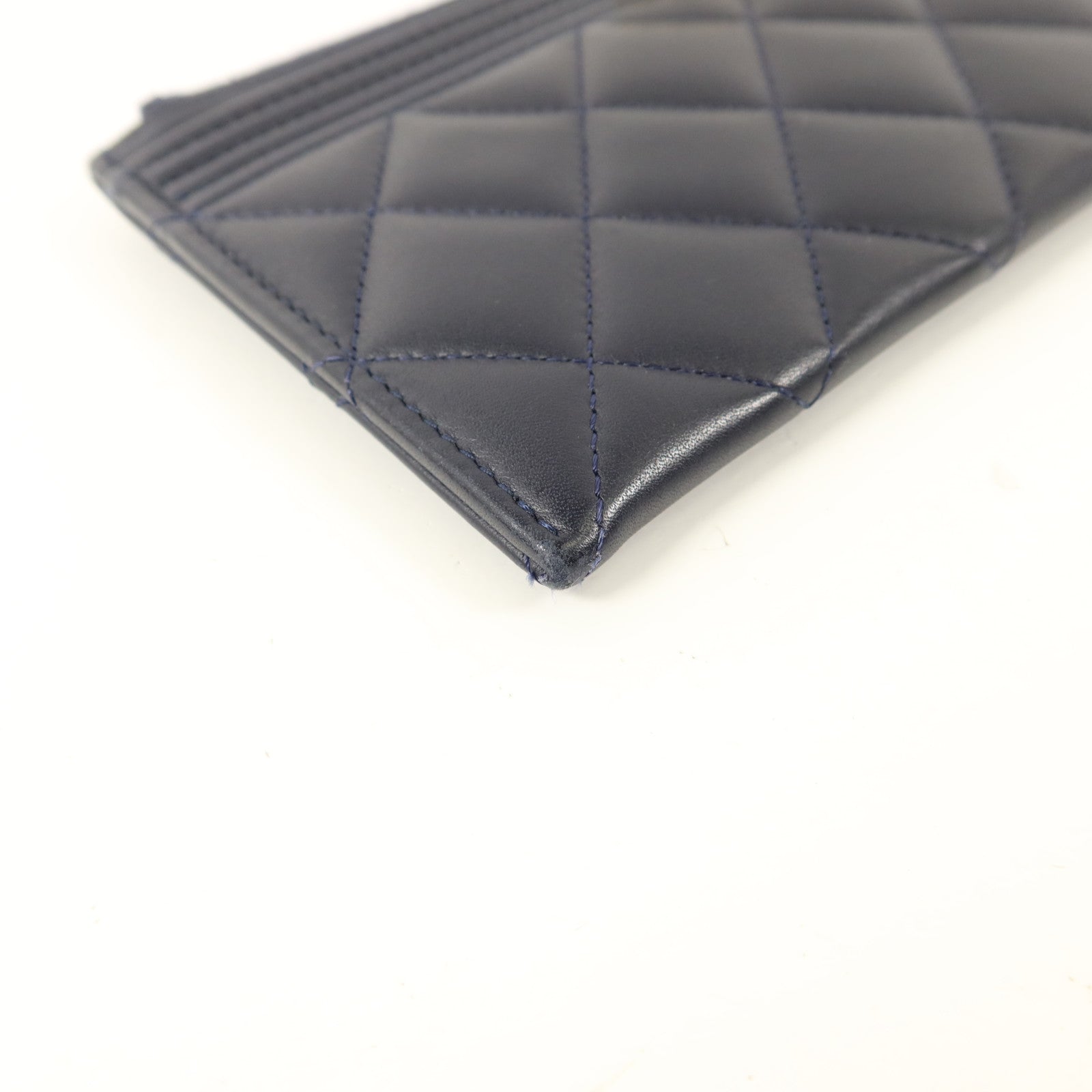 CHANEL 羊皮皮革Boy Zipper Long Wallet長錢包