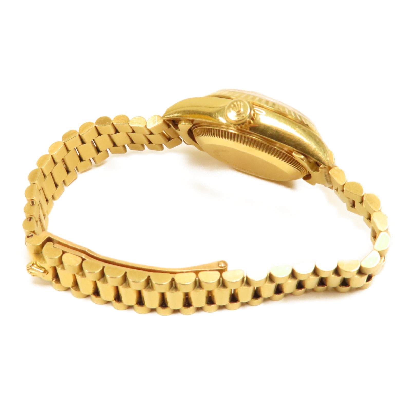 ROLEX Lady Datejust 18K黃金手錶自動機芯金色
