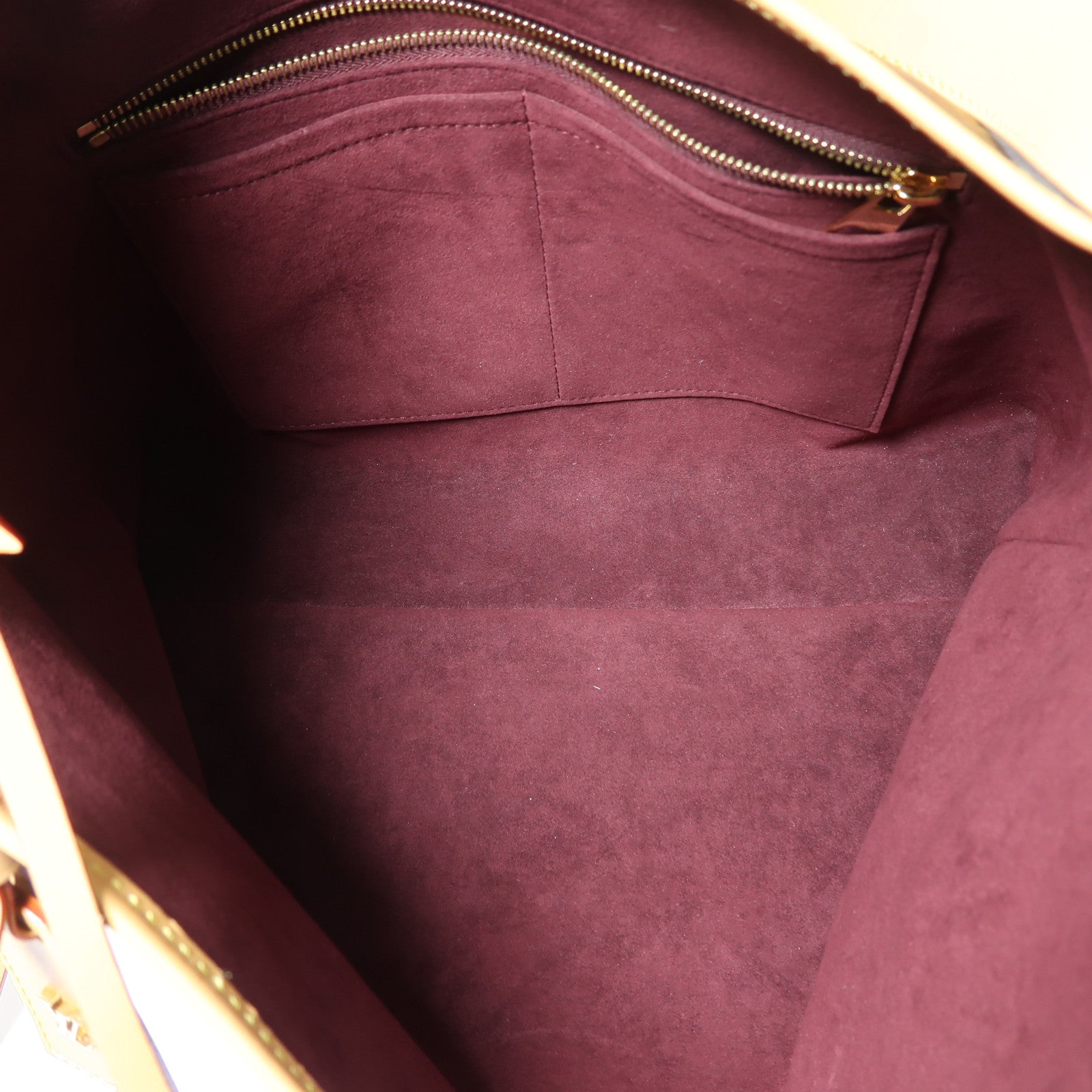 LOUIS VUITTON Monogram Carryall MM金扣肩背袋啡色
