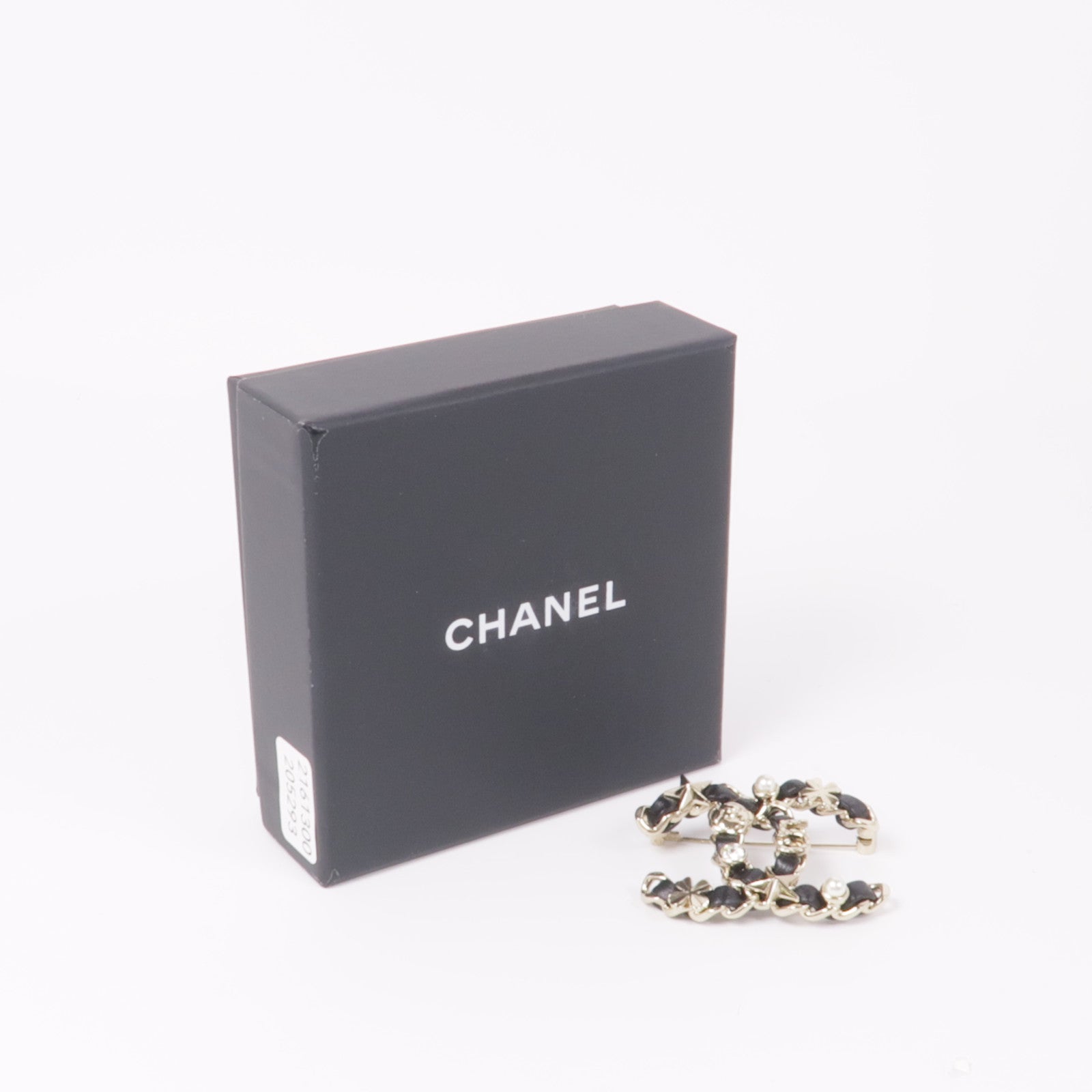 CHANEL 金屬/皮革Brooch胸針
