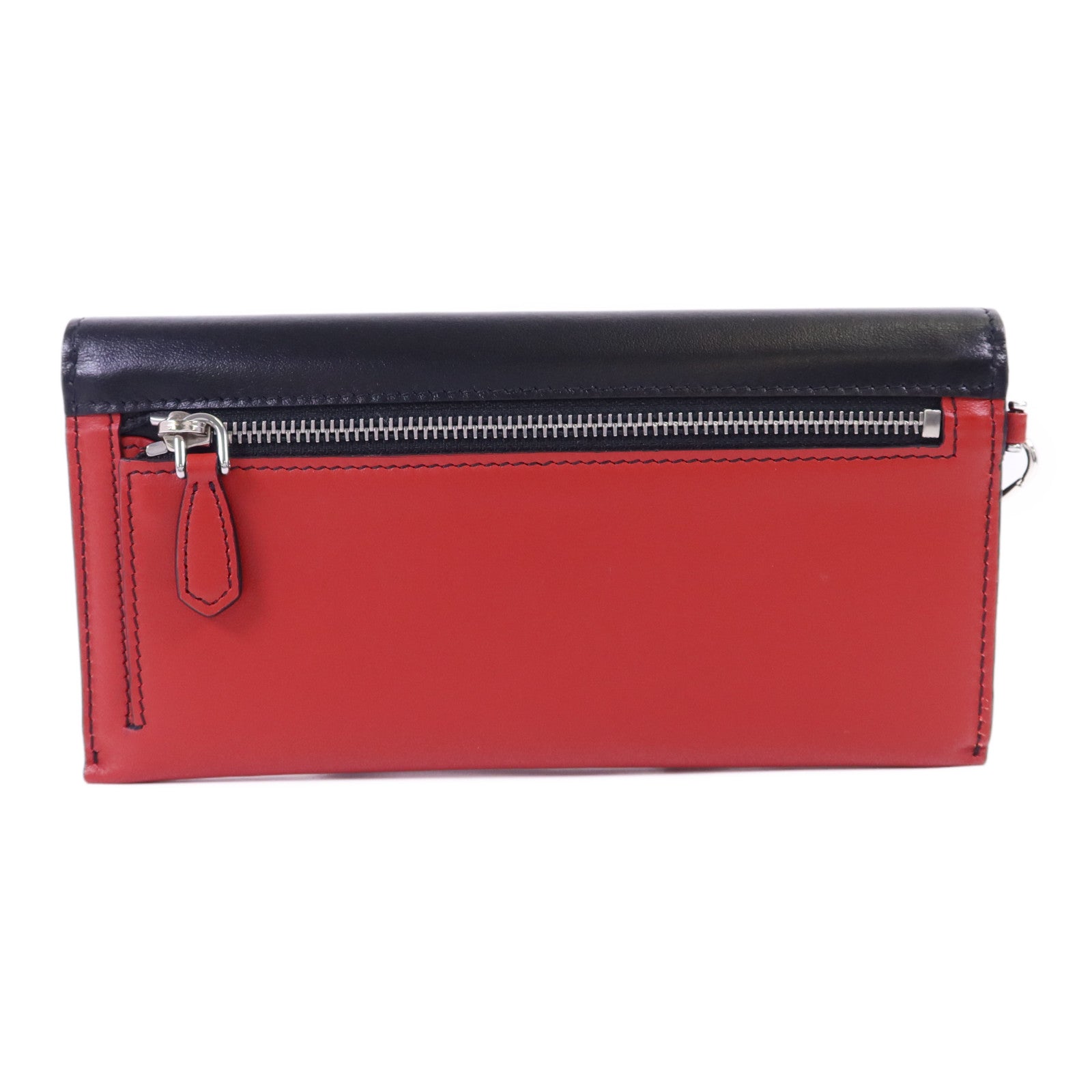 PRADA 【激減優惠】牛皮皮革Clutch銀扣手拿包