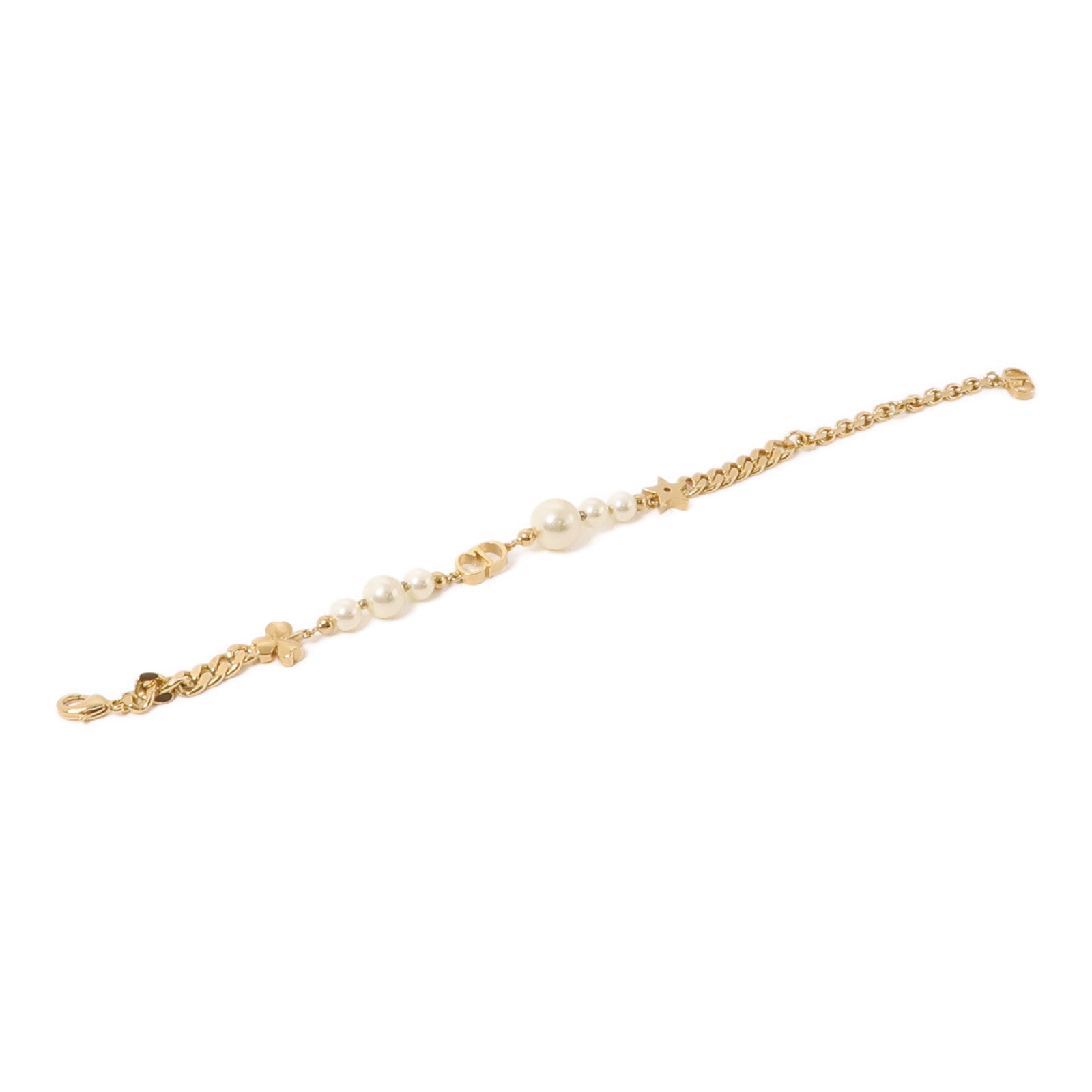 Dior 金屬Bracelet手鏈金色/白色