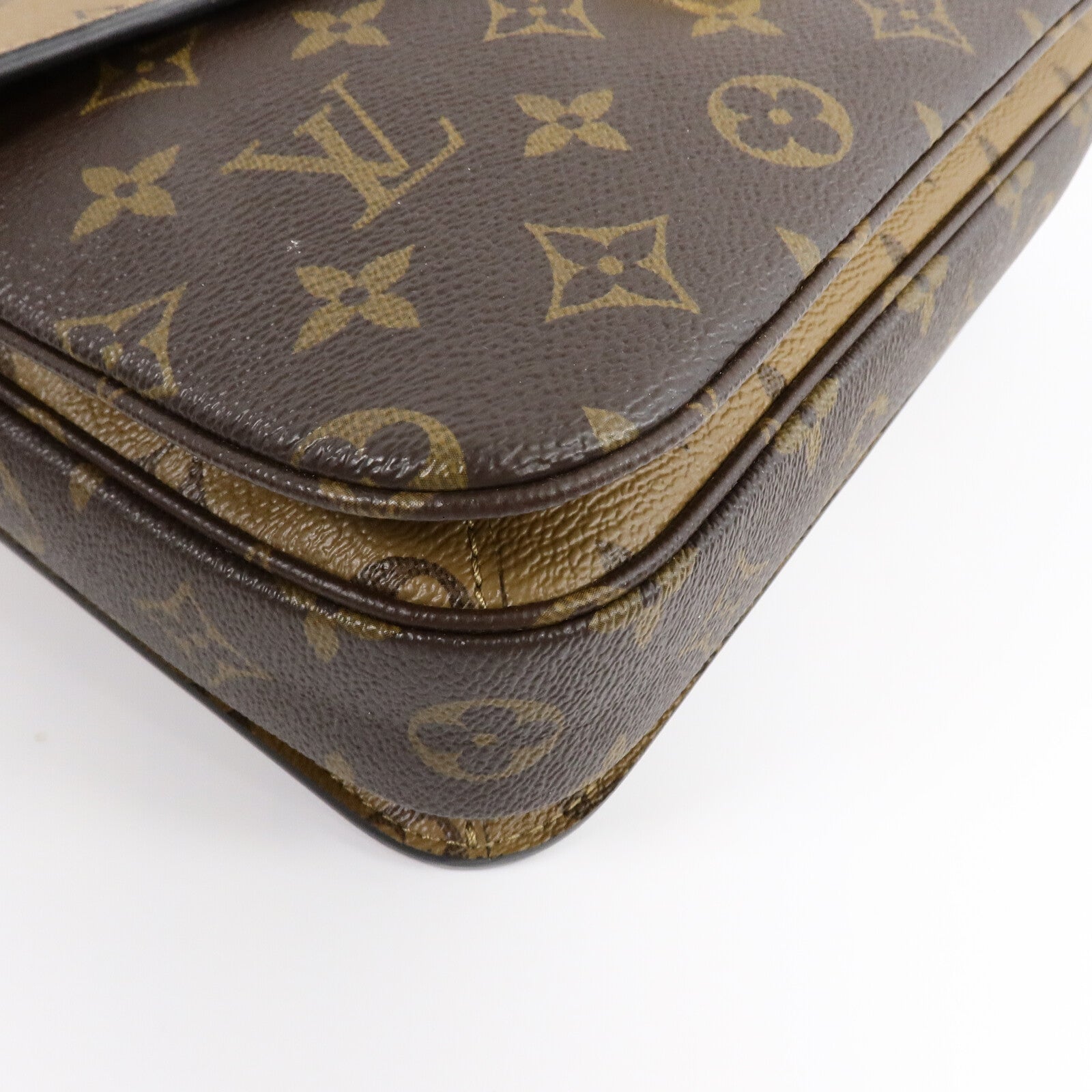 LOUIS VUITTON Monogram Reverse Pochette Metis手挽肩背兩用袋