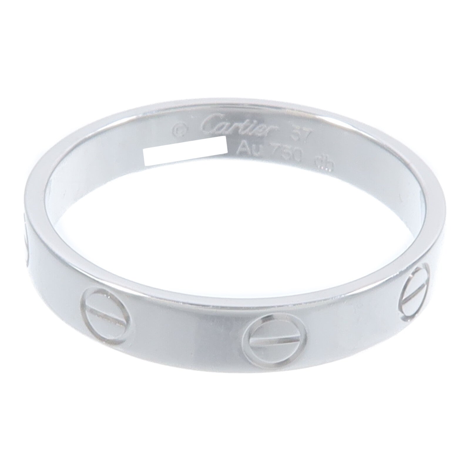CARTIER 18K白金Mini Love Ring戒指