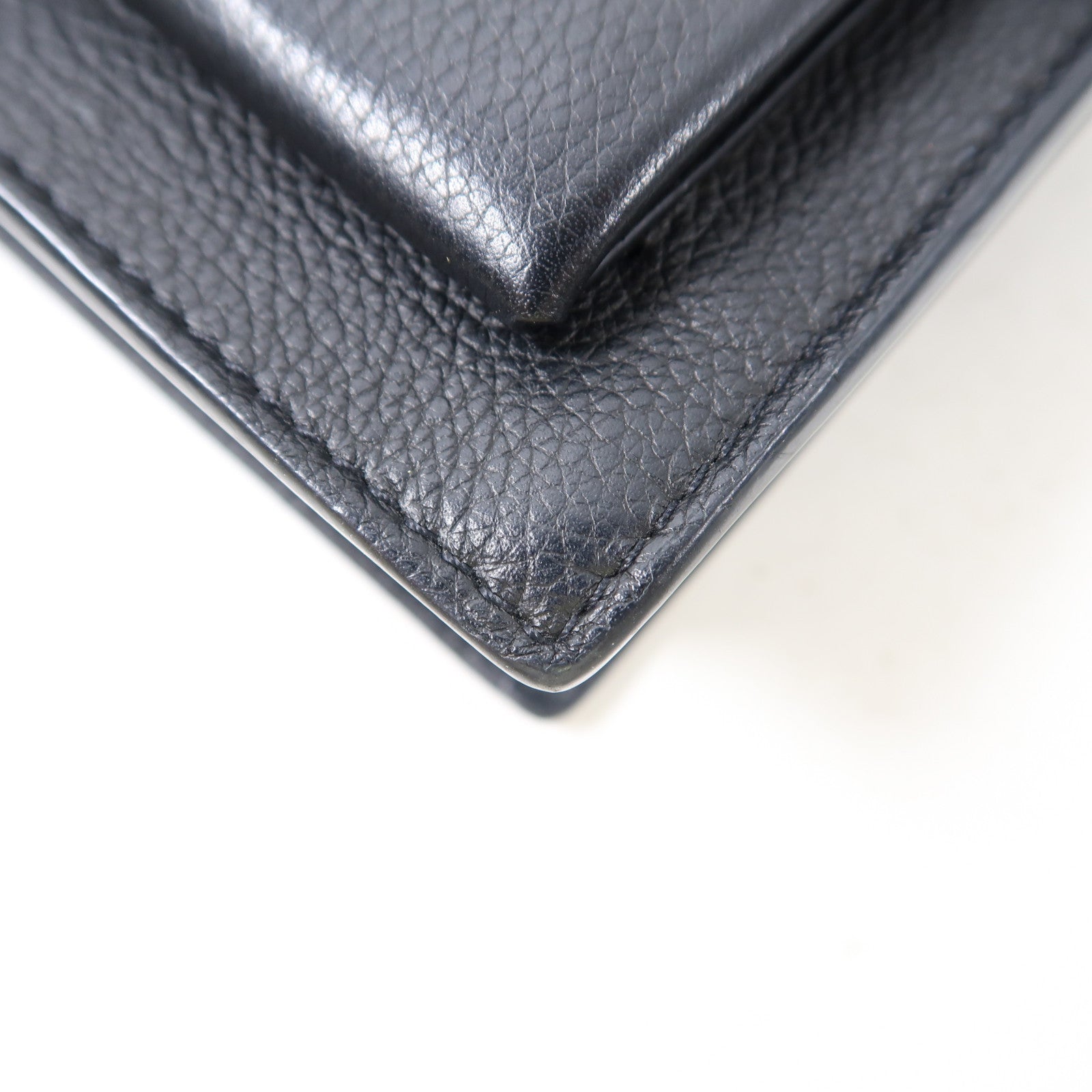 LOUIS VUITTON 牛皮皮革Mylockme銀扣鏈帶肩背袋黑色