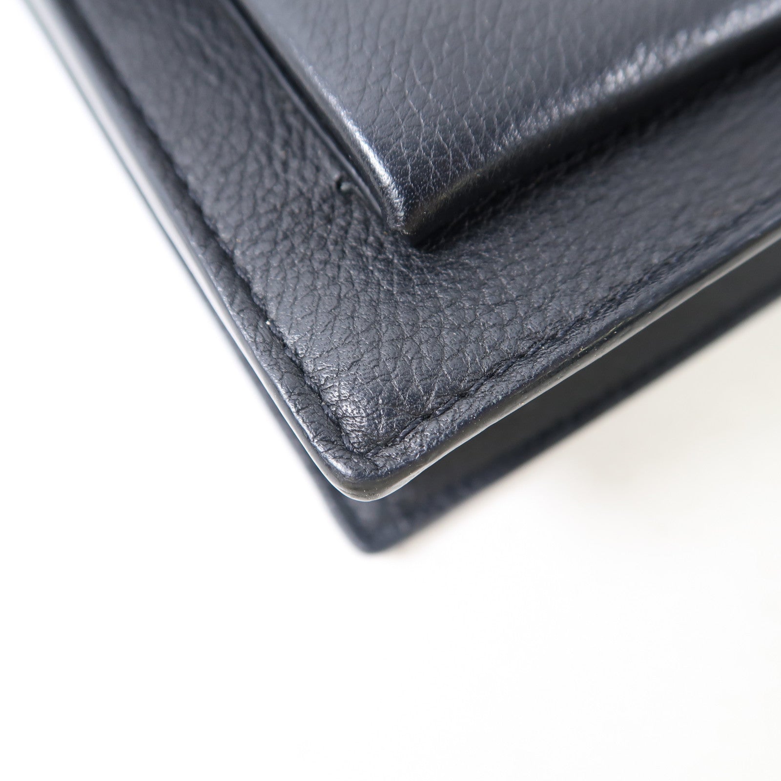 LOUIS VUITTON 牛皮皮革Mylockme銀扣鏈帶肩背袋黑色