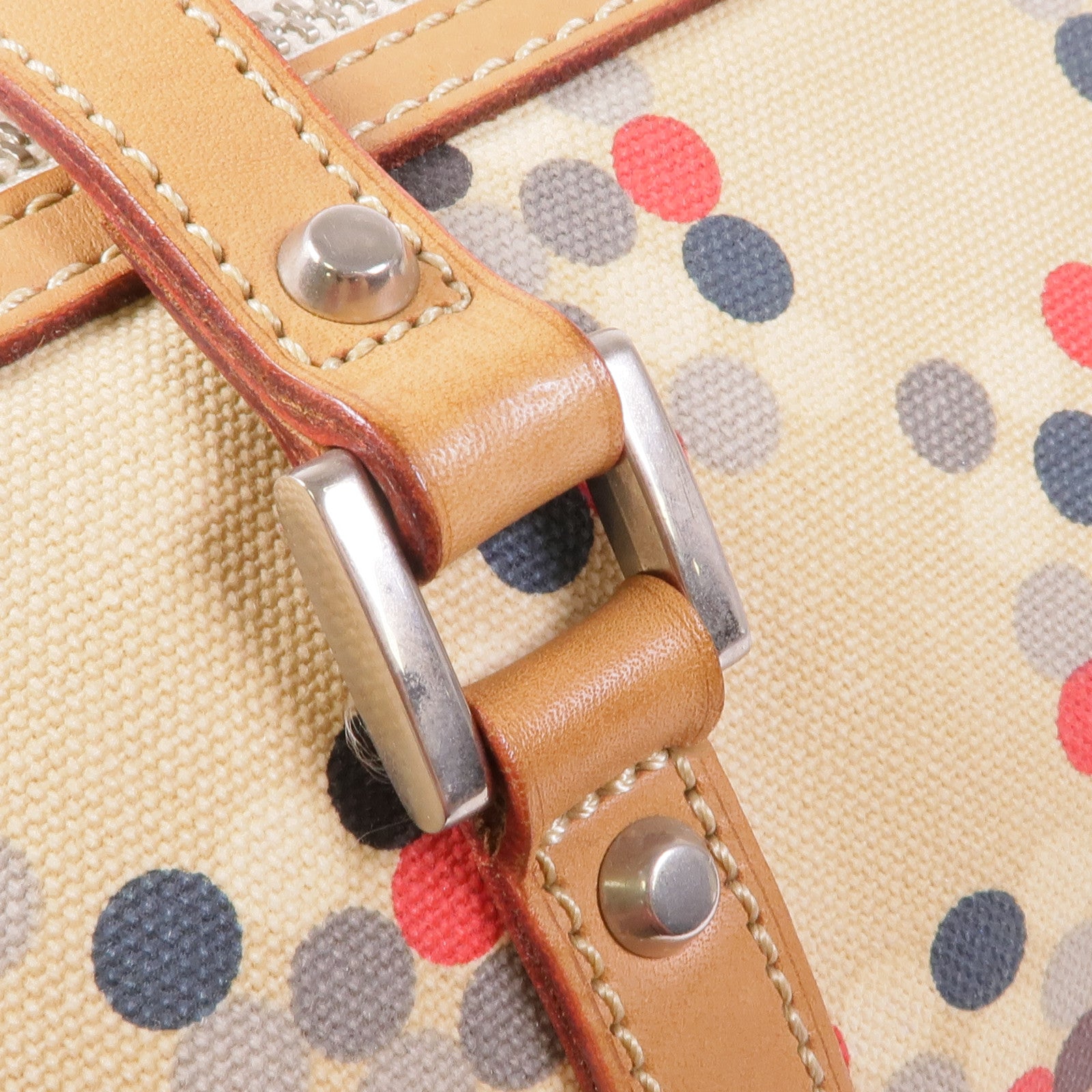 BURBERRY BLUE LABEL 帆布Handbag銀扣手挽袋