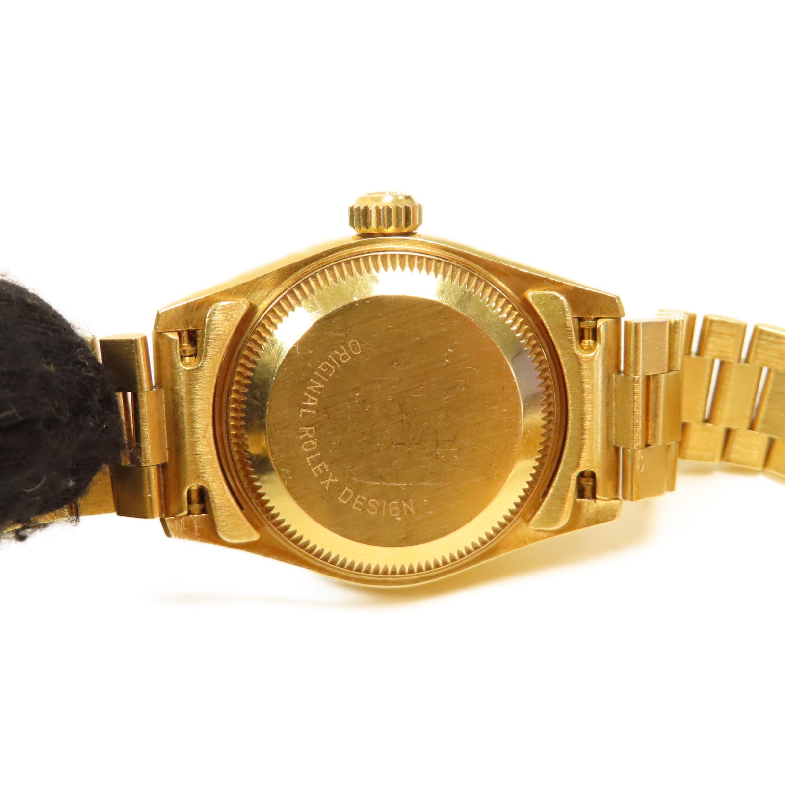 ROLEX Lady Datejust 18K黃金手錶自動機芯金色
