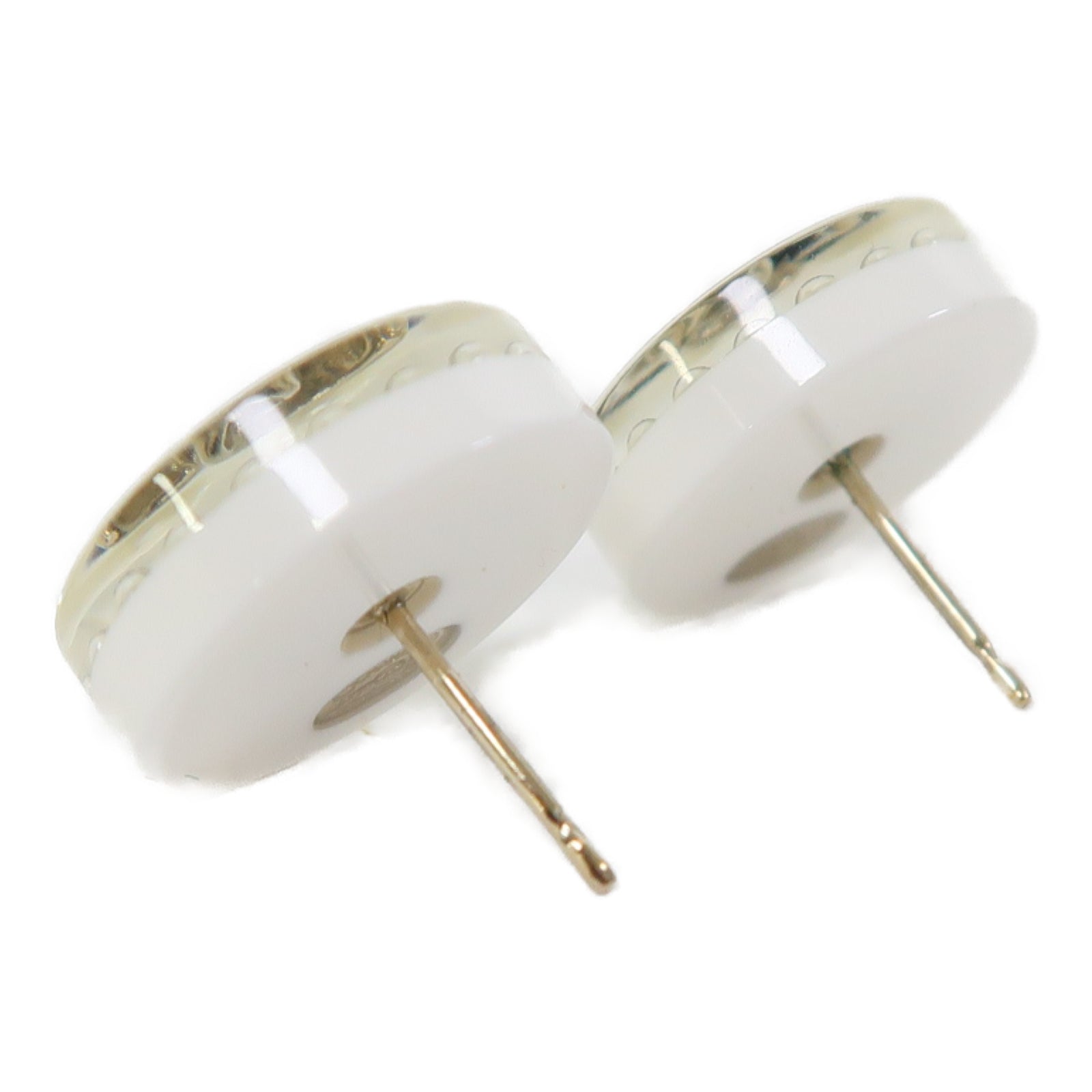 CHANEL 金屬Earrings耳環白色/黑色/銀色