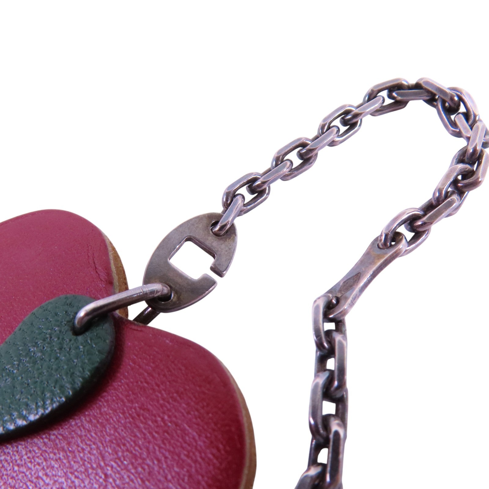 HERMES 牛皮皮革Apple Charm掛飾