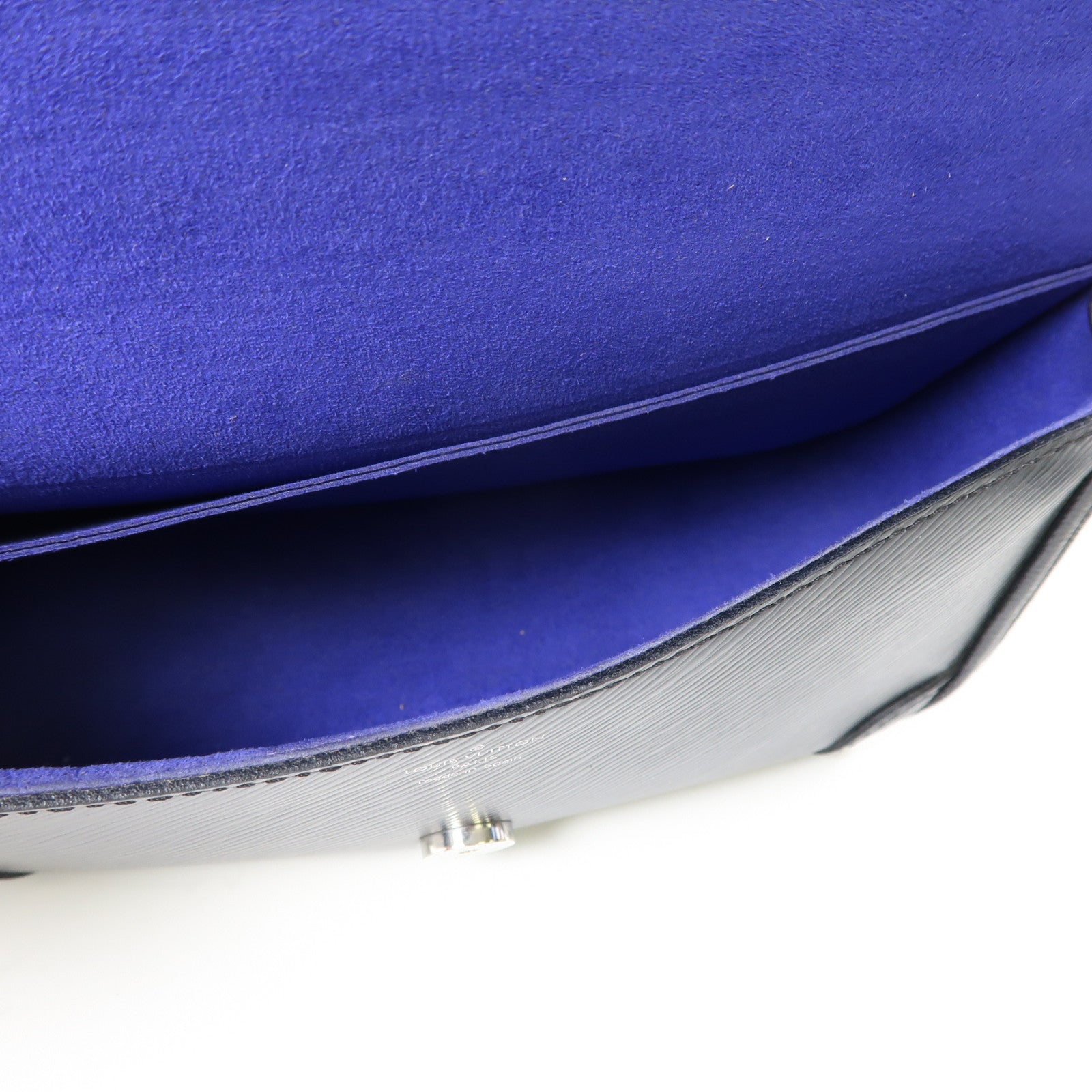 LOUIS VUITTON Epi Buci銀扣肩背袋黑色