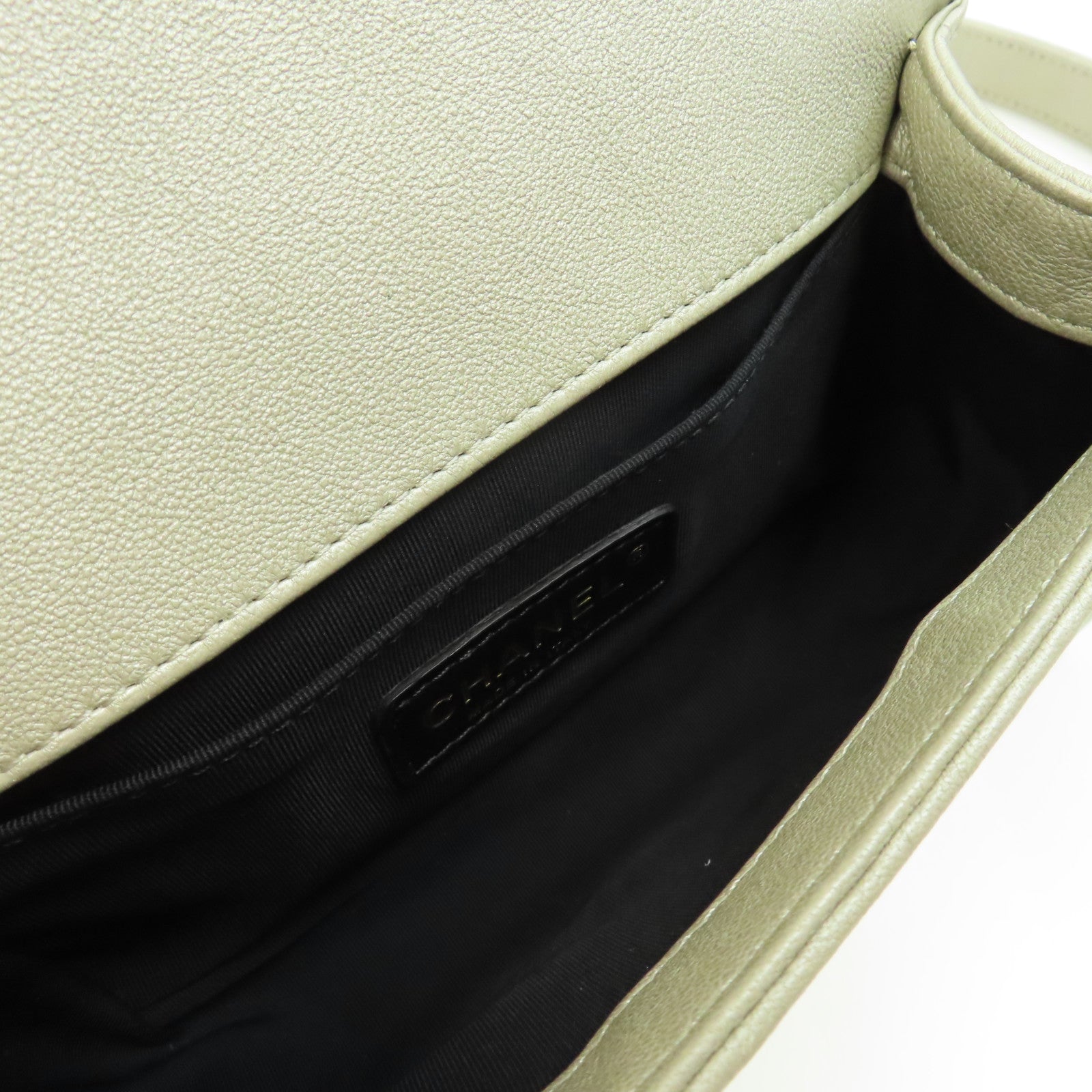 CHANEL 【激減優惠】羊皮皮革Chain Shoulder金扣鏈帶肩背袋金色